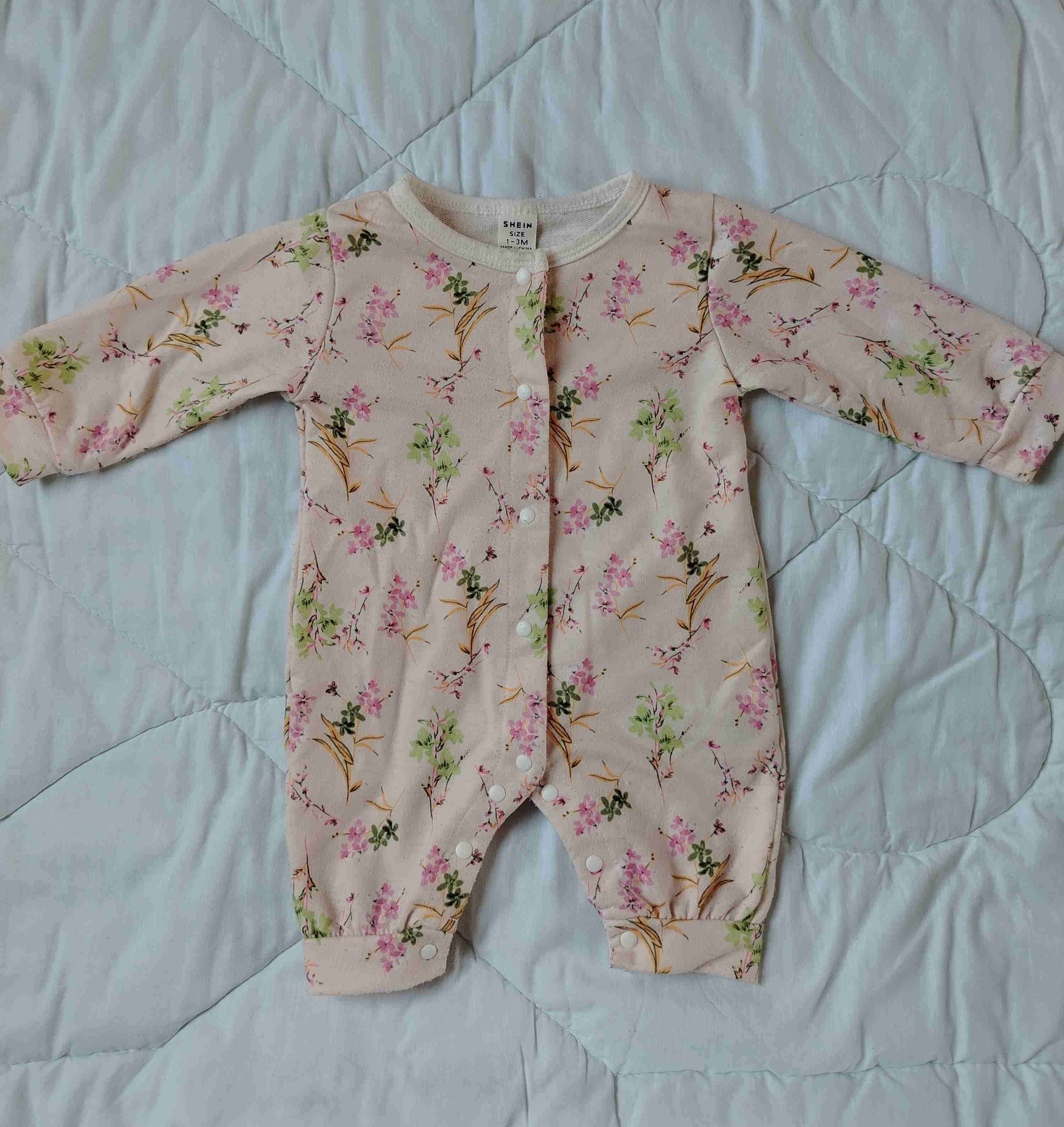 2 Enteritos bebé floral SHEIN