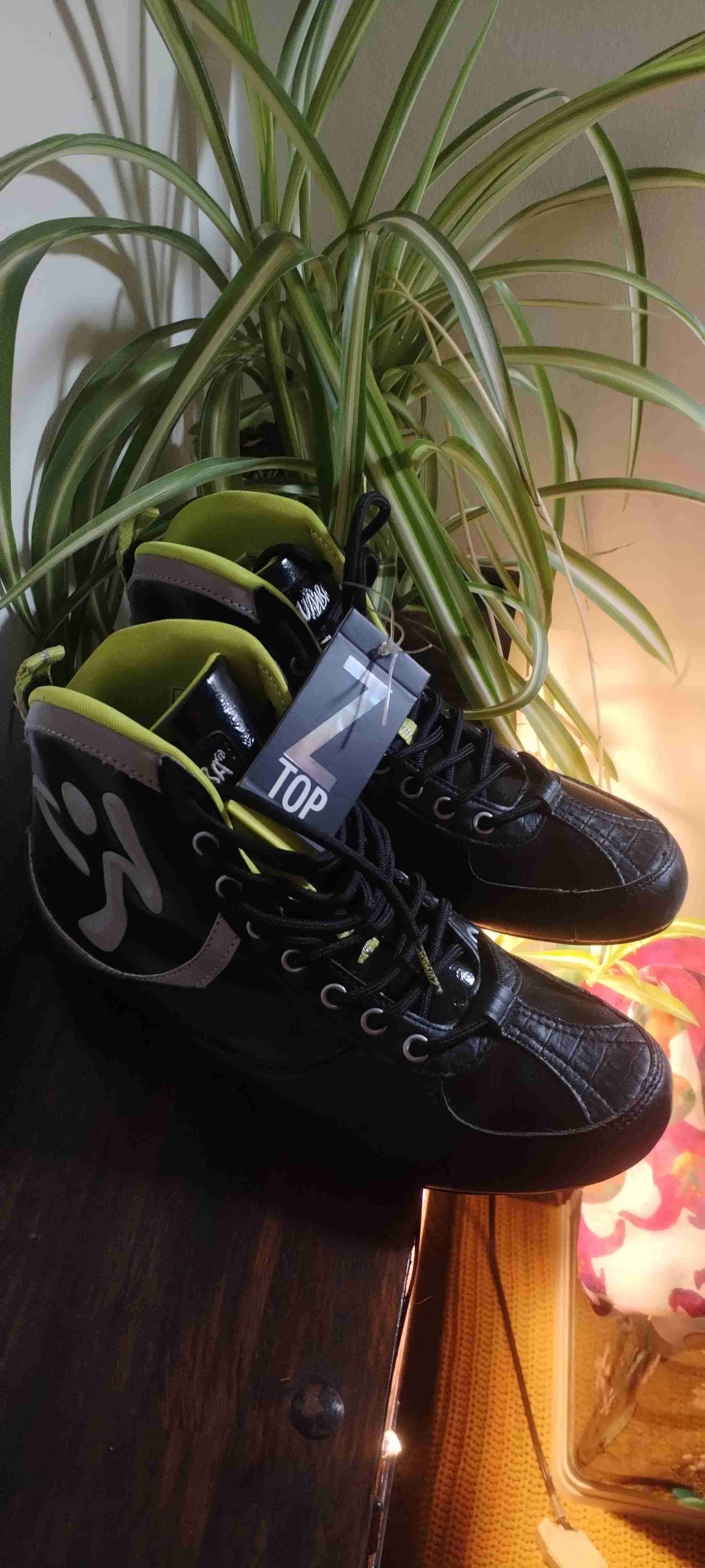 Zapatillas negras altas para zumba - miniatura 2