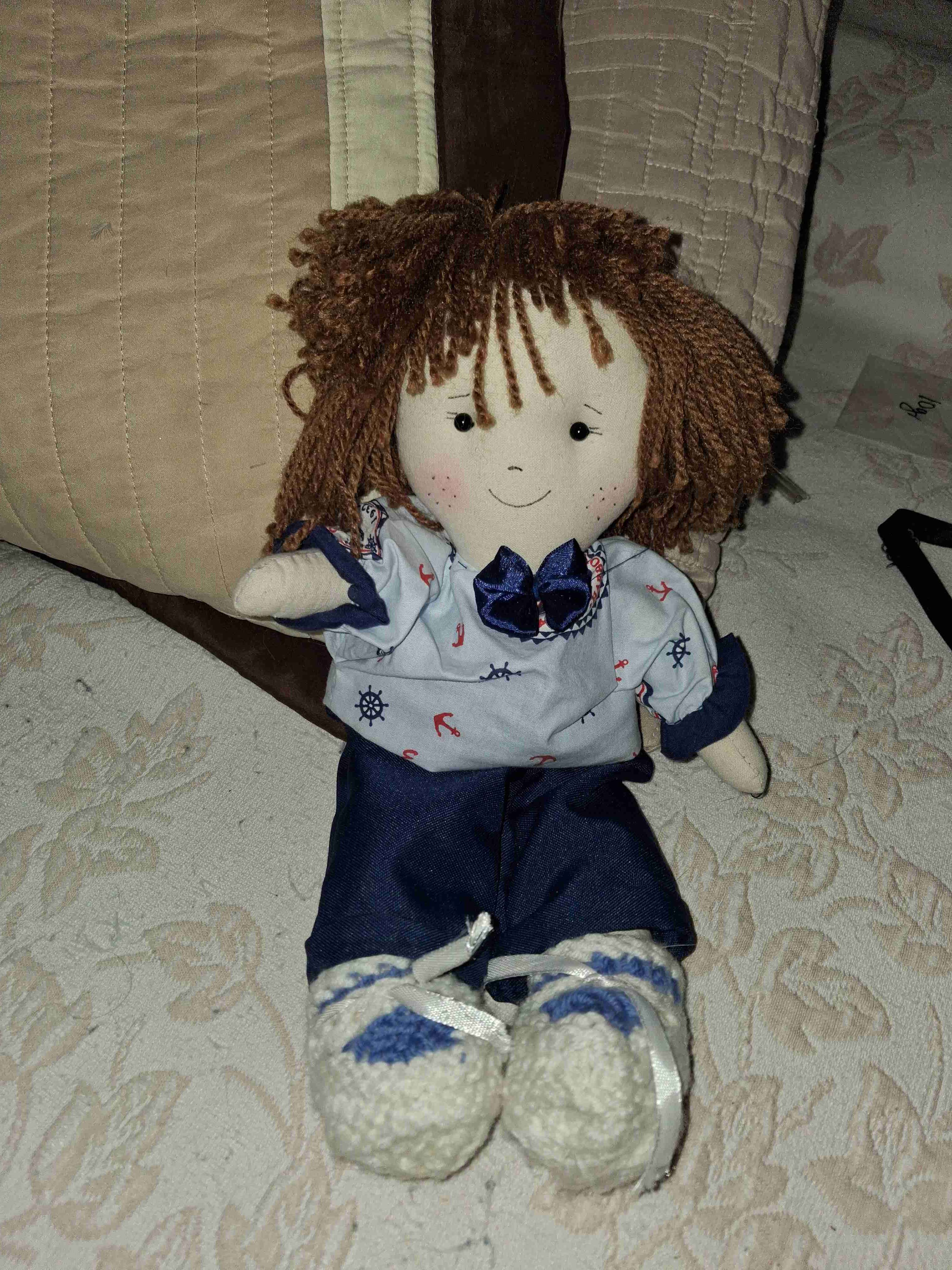 Muñeca de trapo artesanal - miniatura 1