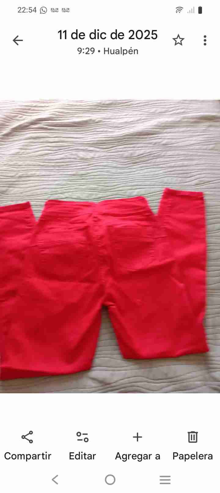 Pantalón rojos de mujer - miniatura 1