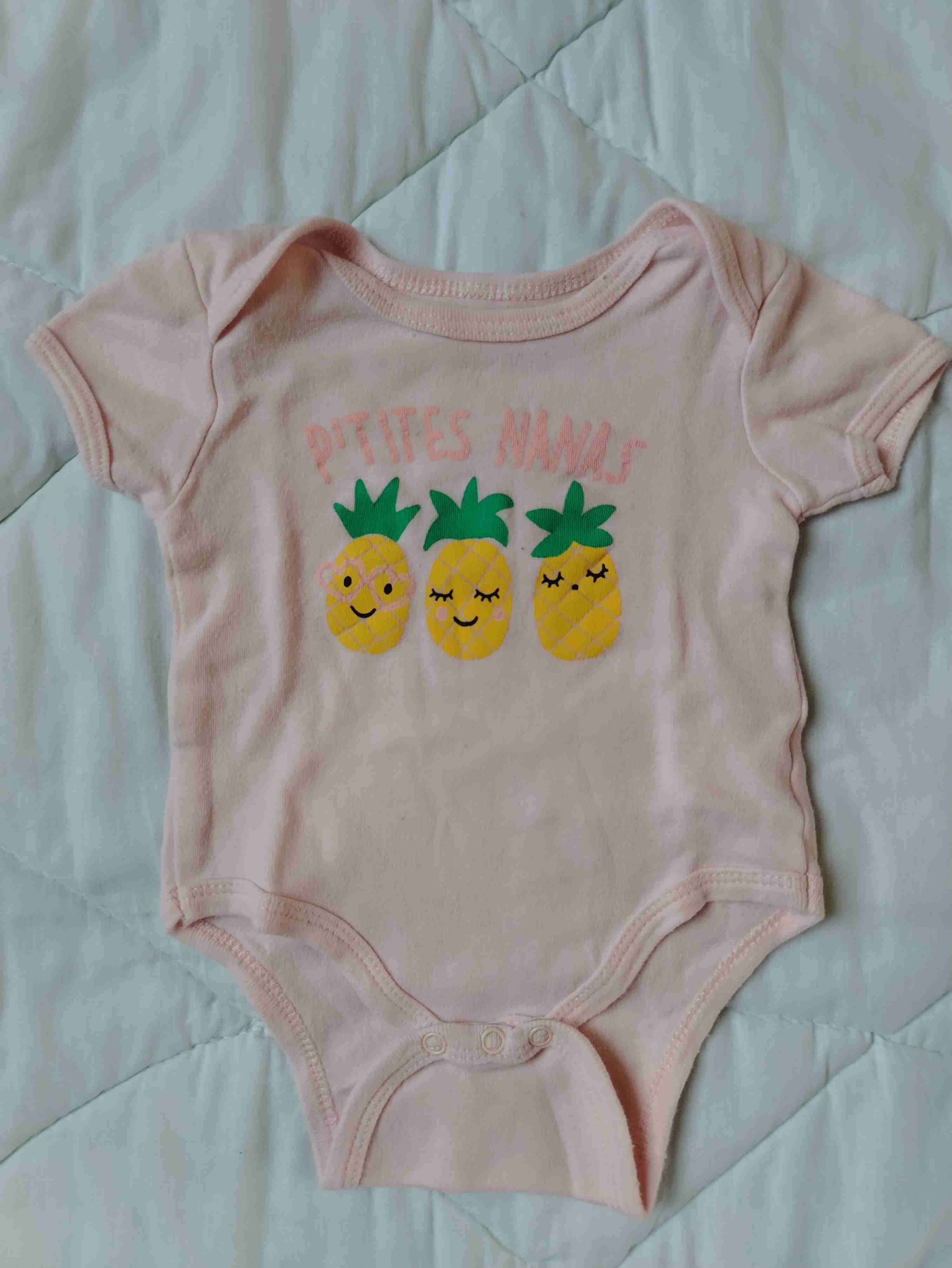 6 bodys niña 0 a 3 meses