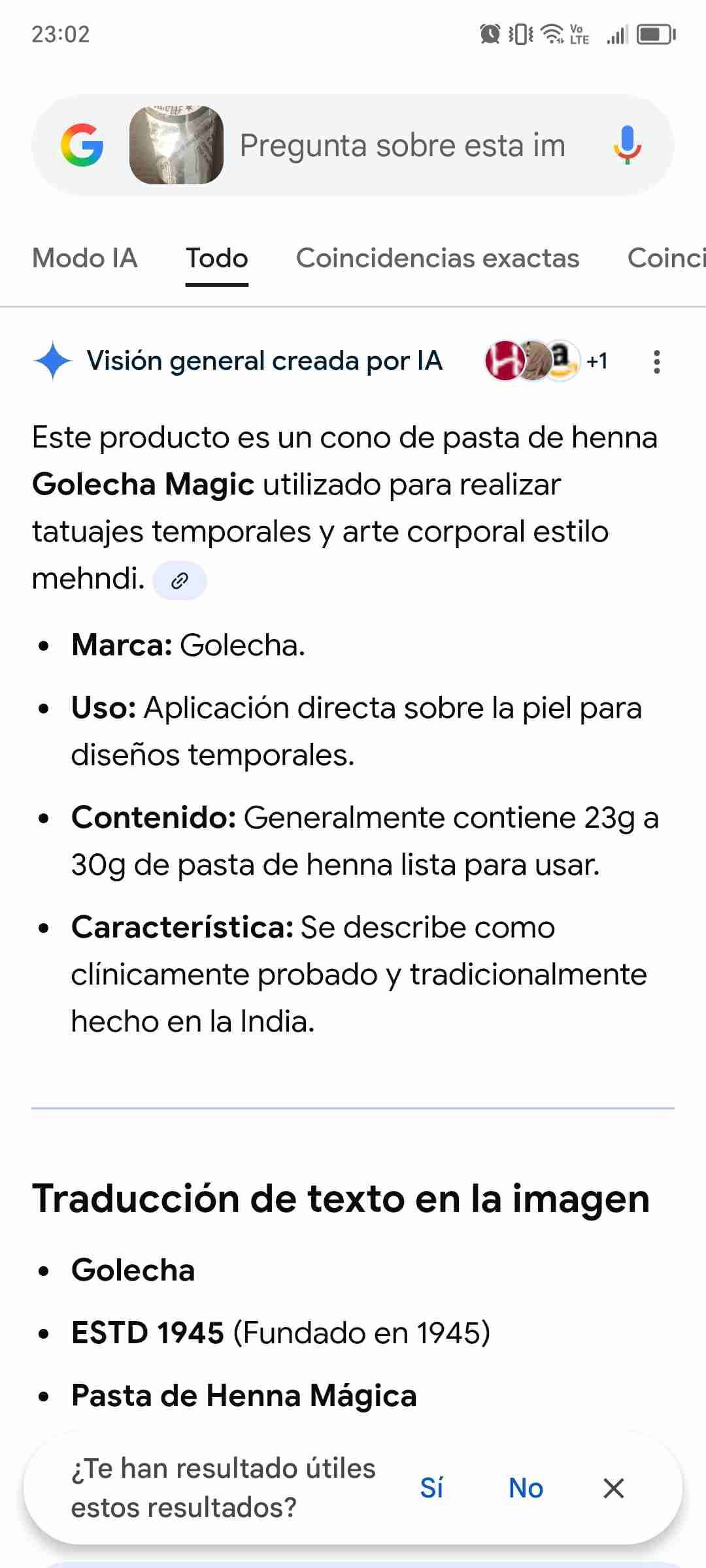 Pasta de henna Golecha - miniatura 2