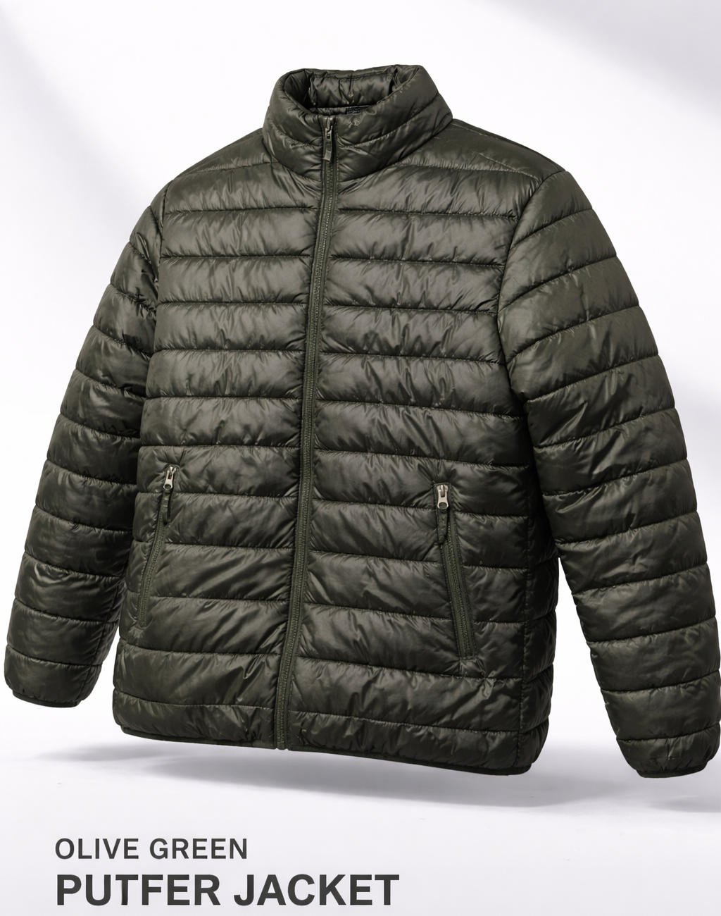 Chaqueta acolchada verde oliva - miniatura 1