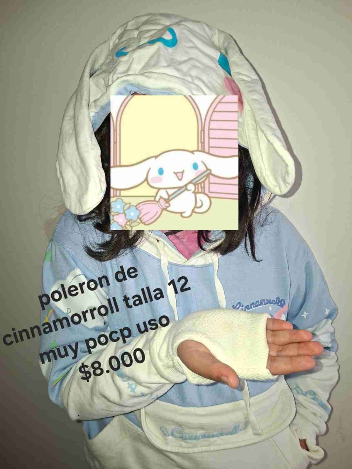 Polerón Cinnamoroll azul