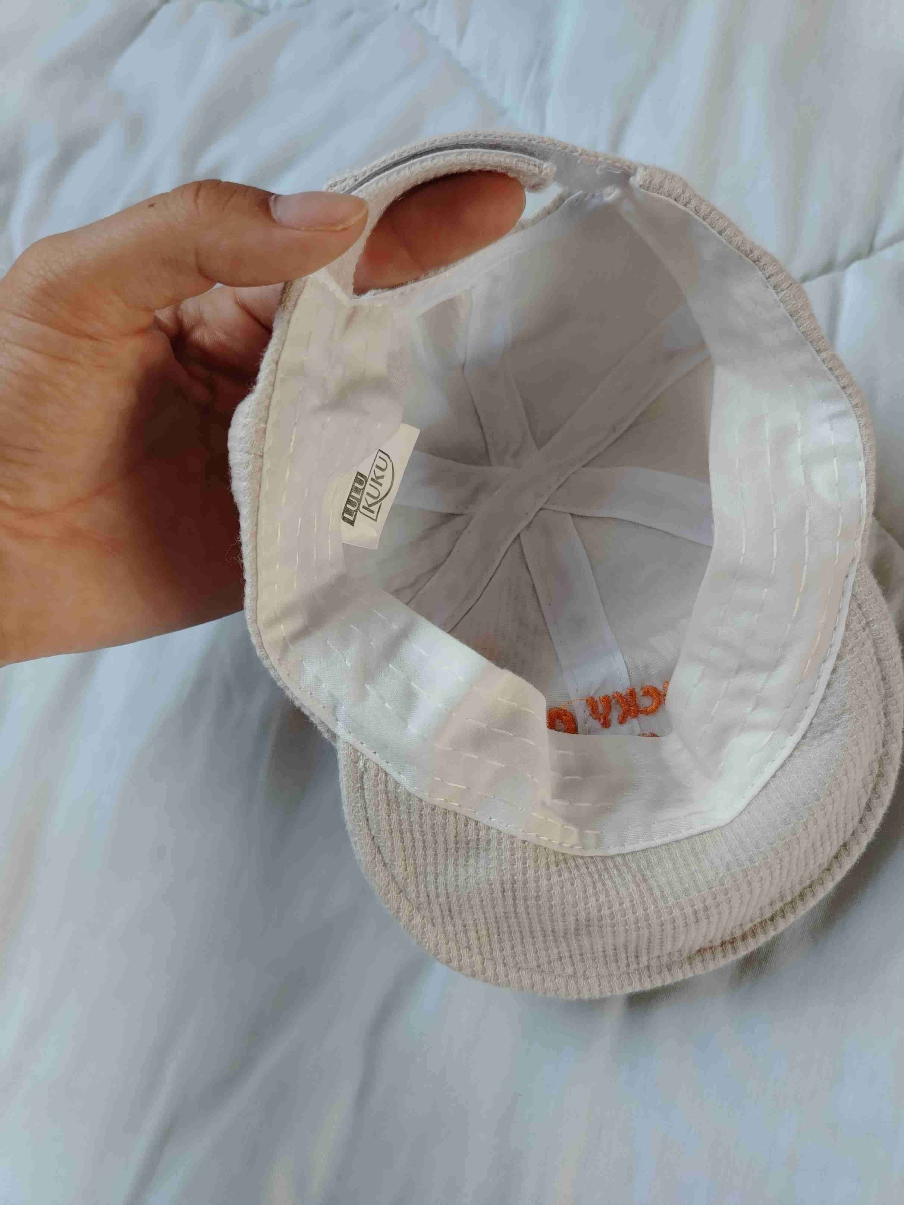 Gorro infantil beige bordado - miniatura 3