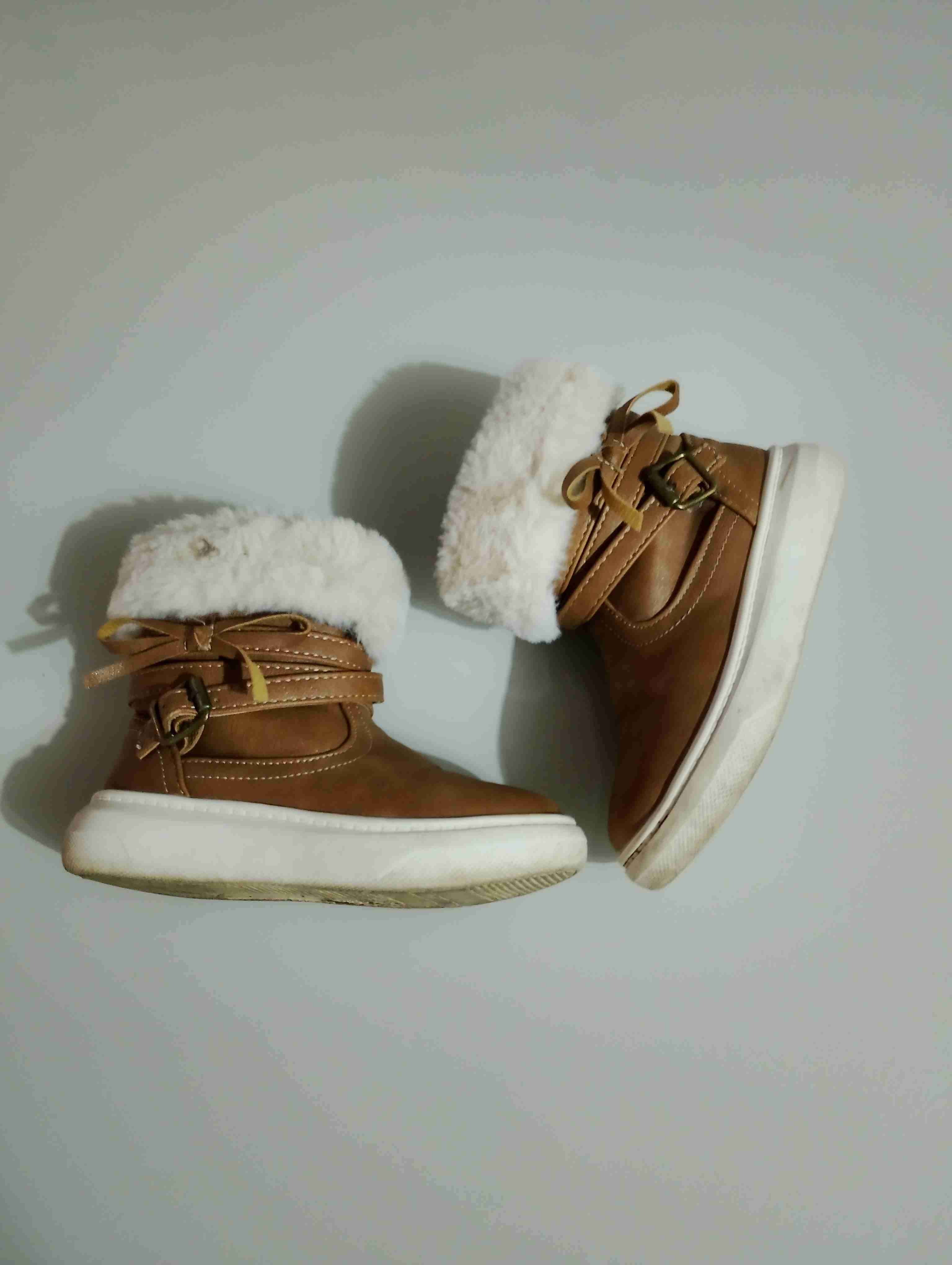 Botines marrones con forro de lana - miniatura 1