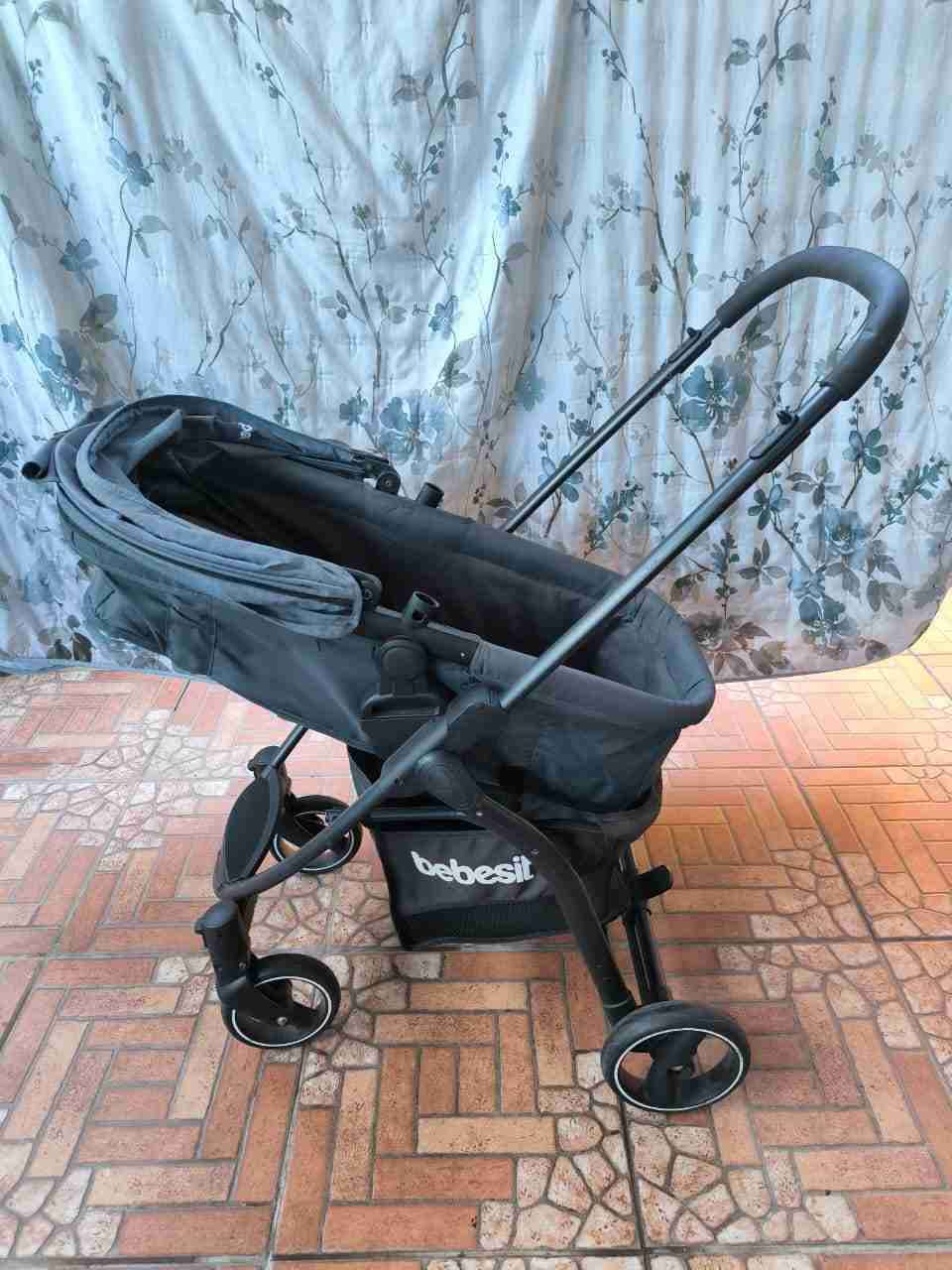 Coche de bebé Bebesit gris - miniatura 5