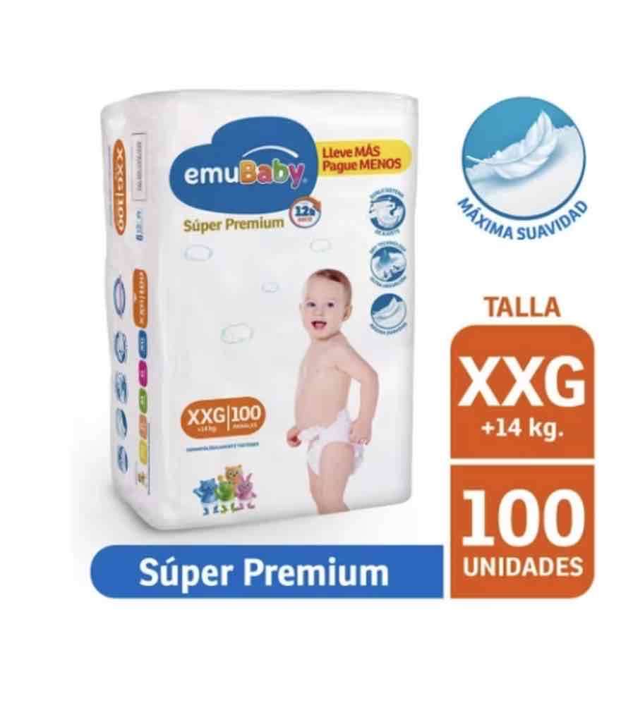 Pañales EmuBaby XXG Súper Premium