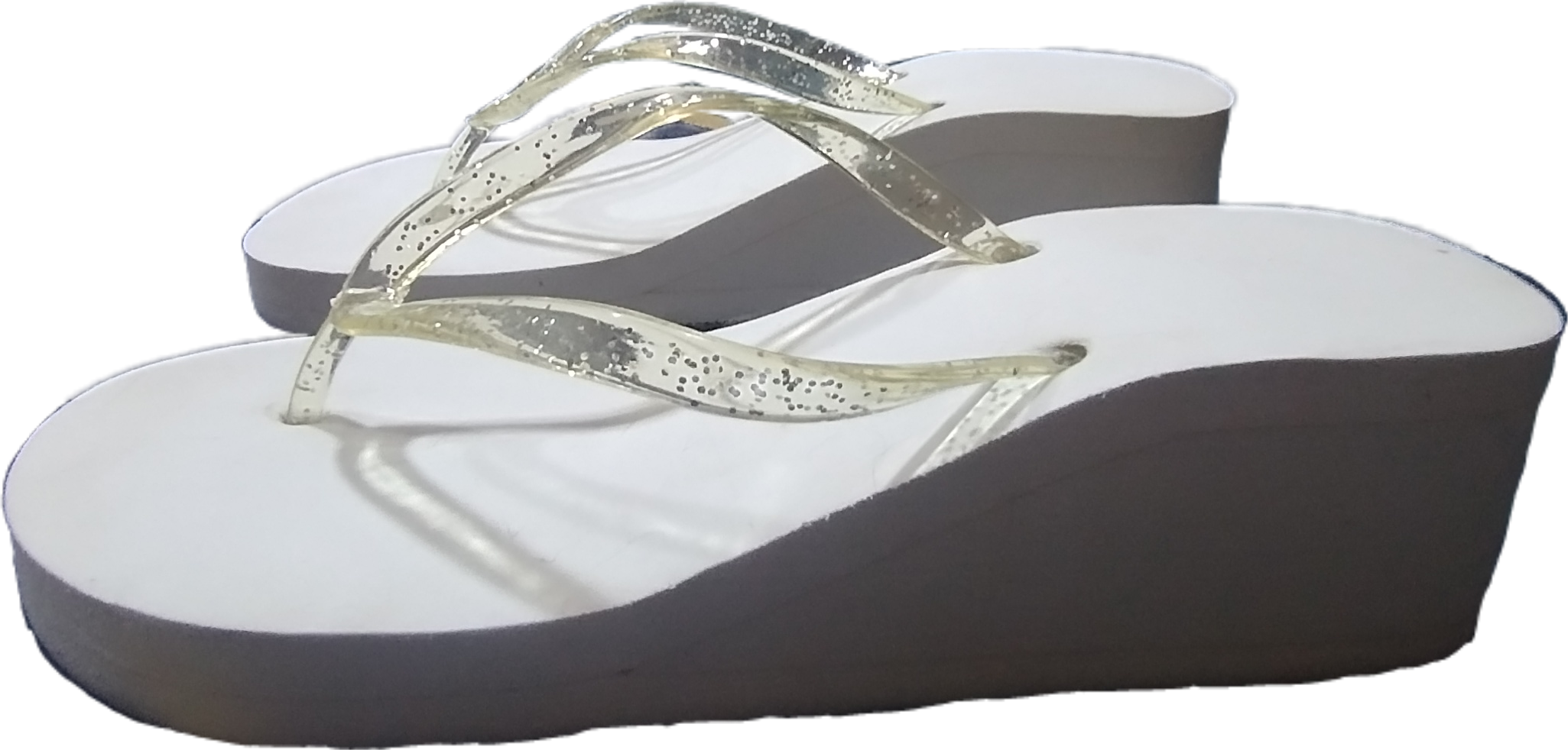 Sandalias con plataforma y glitter - miniatura 1