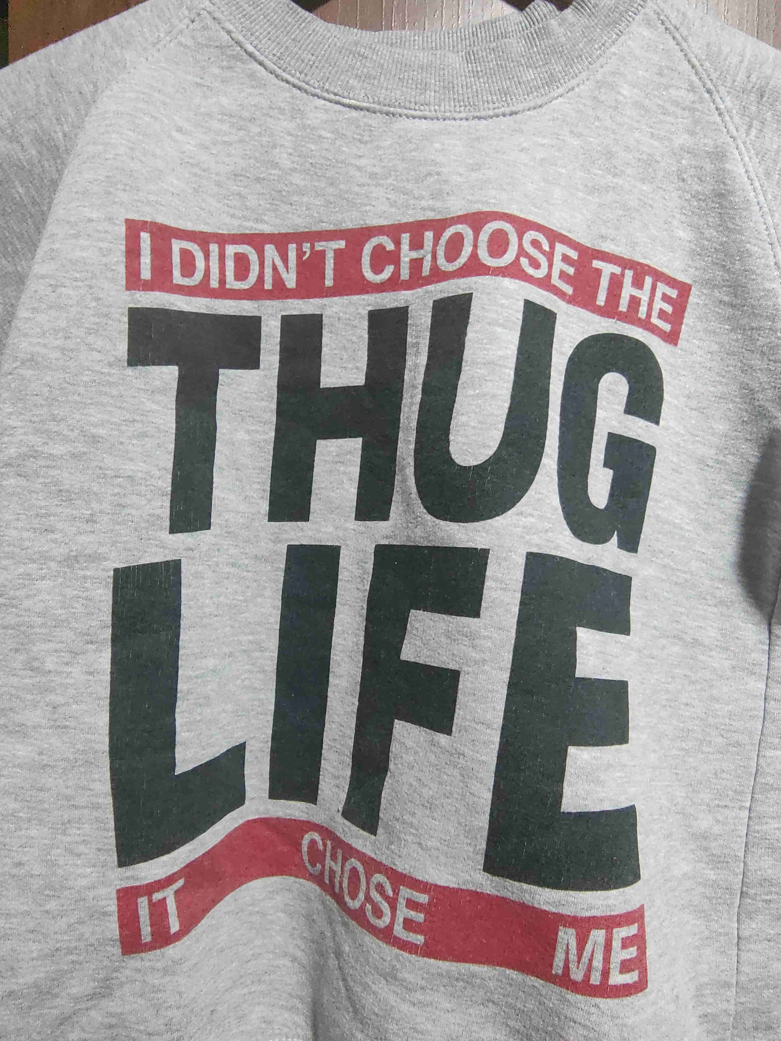 Polerón gris con texto - miniatura 2