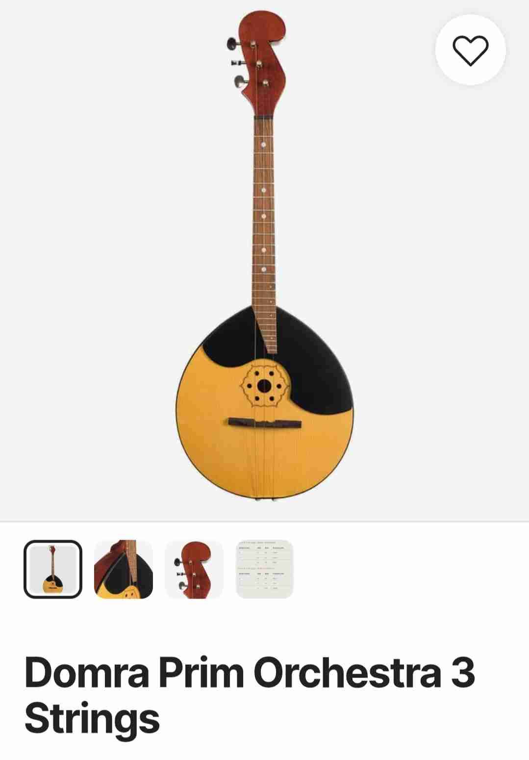 Instrumento musical de cuerda con estuche - miniatura 3