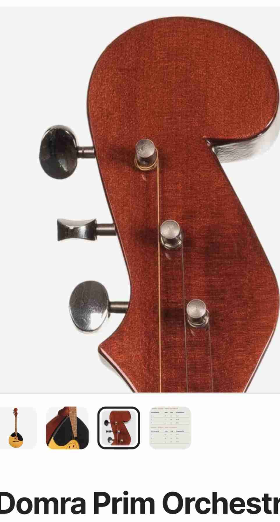 Instrumento musical de cuerda con estuche - miniatura 4