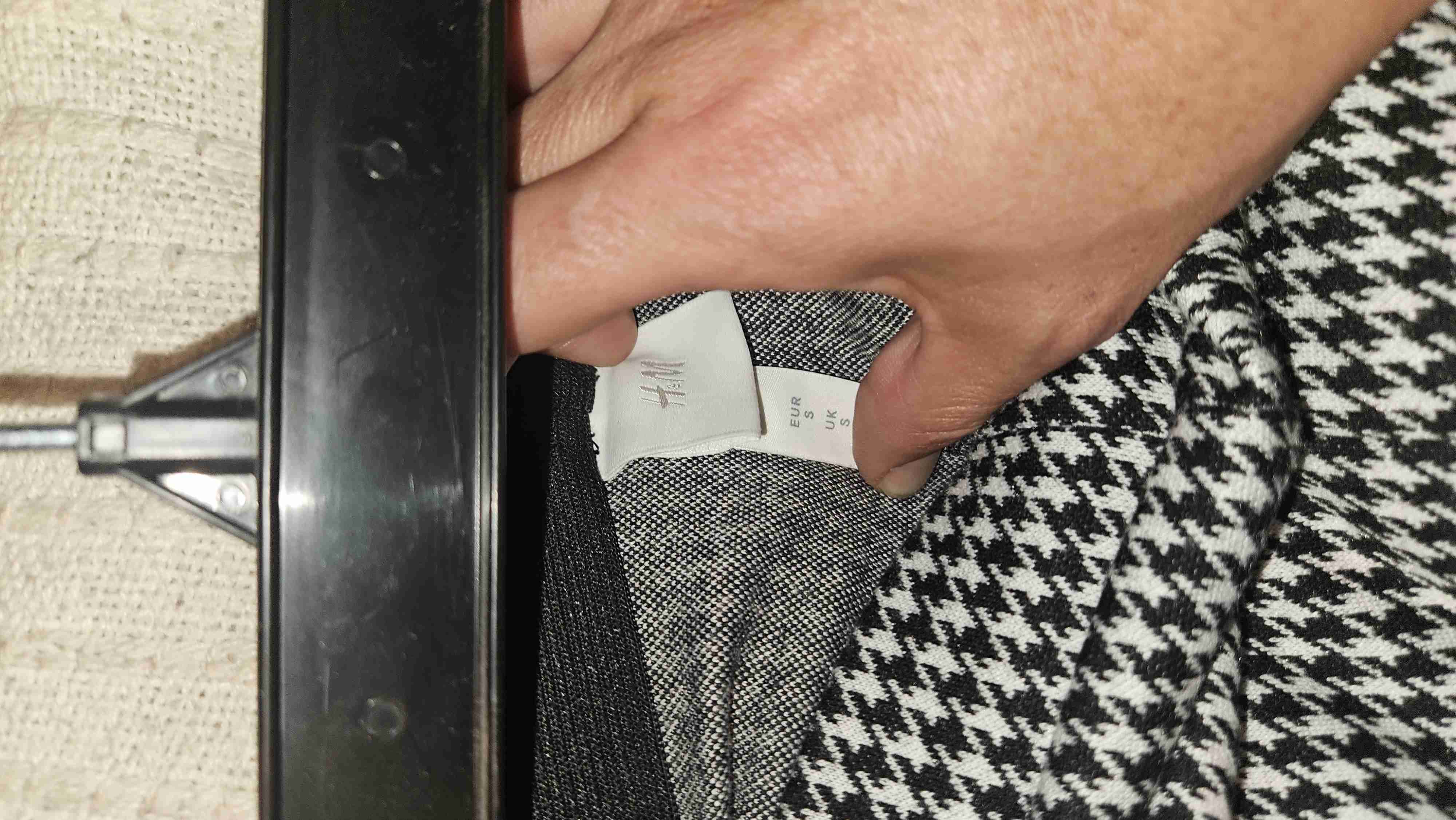 Pantalones estampado pied de poule - miniatura 3