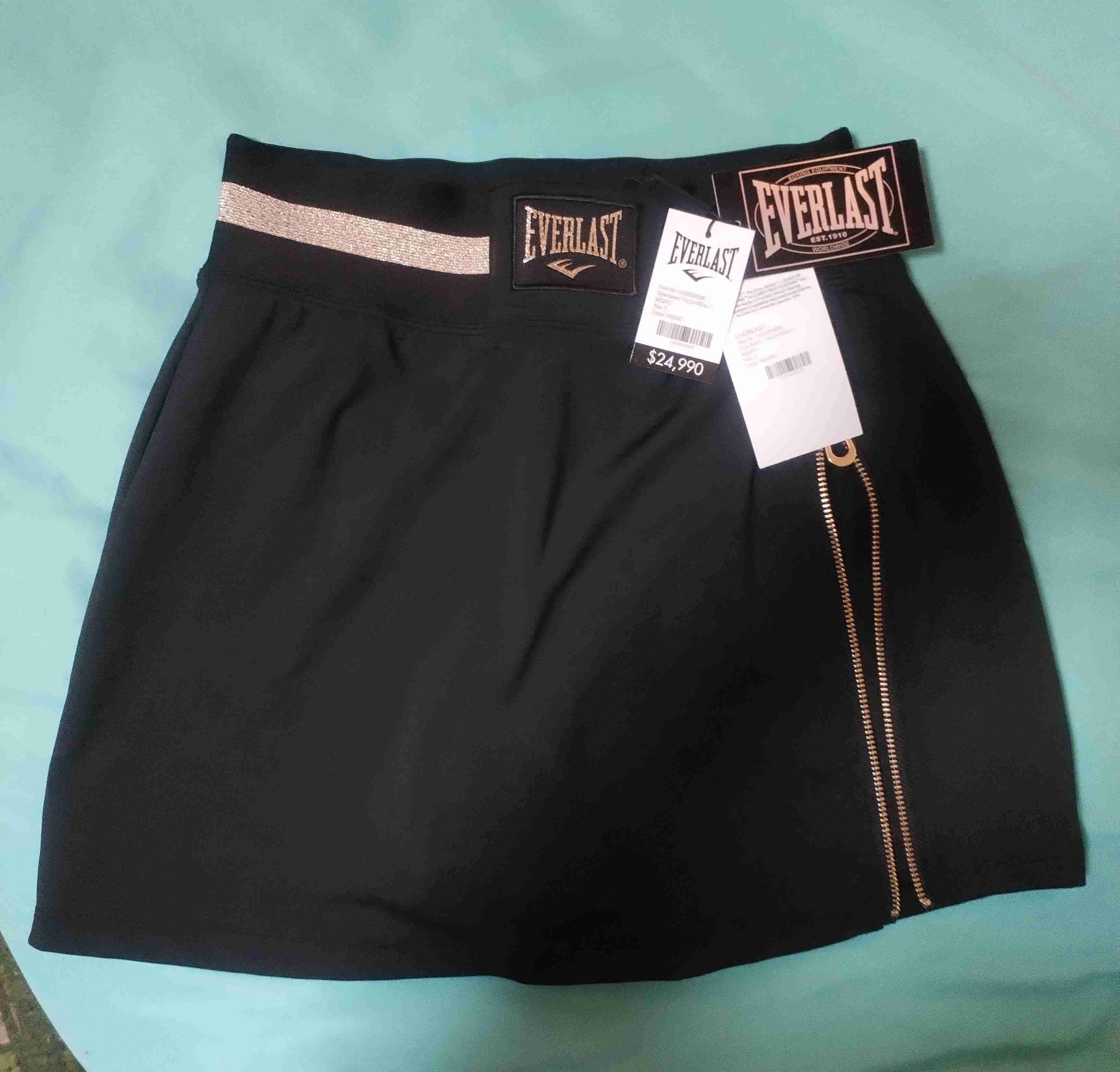 Falda negra Everlast con cierre - miniatura 1