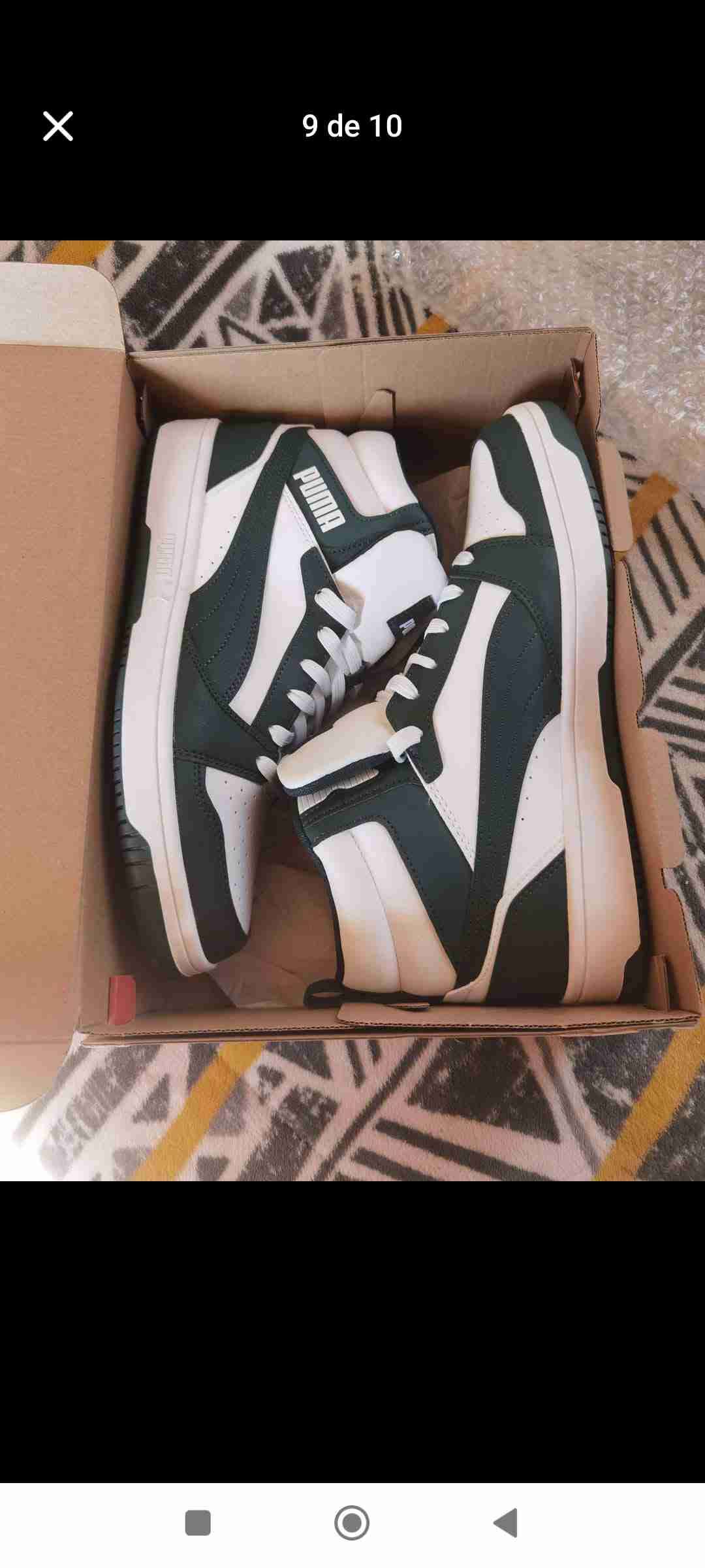 Zapatillas Puma blancas y verdes - miniatura 1