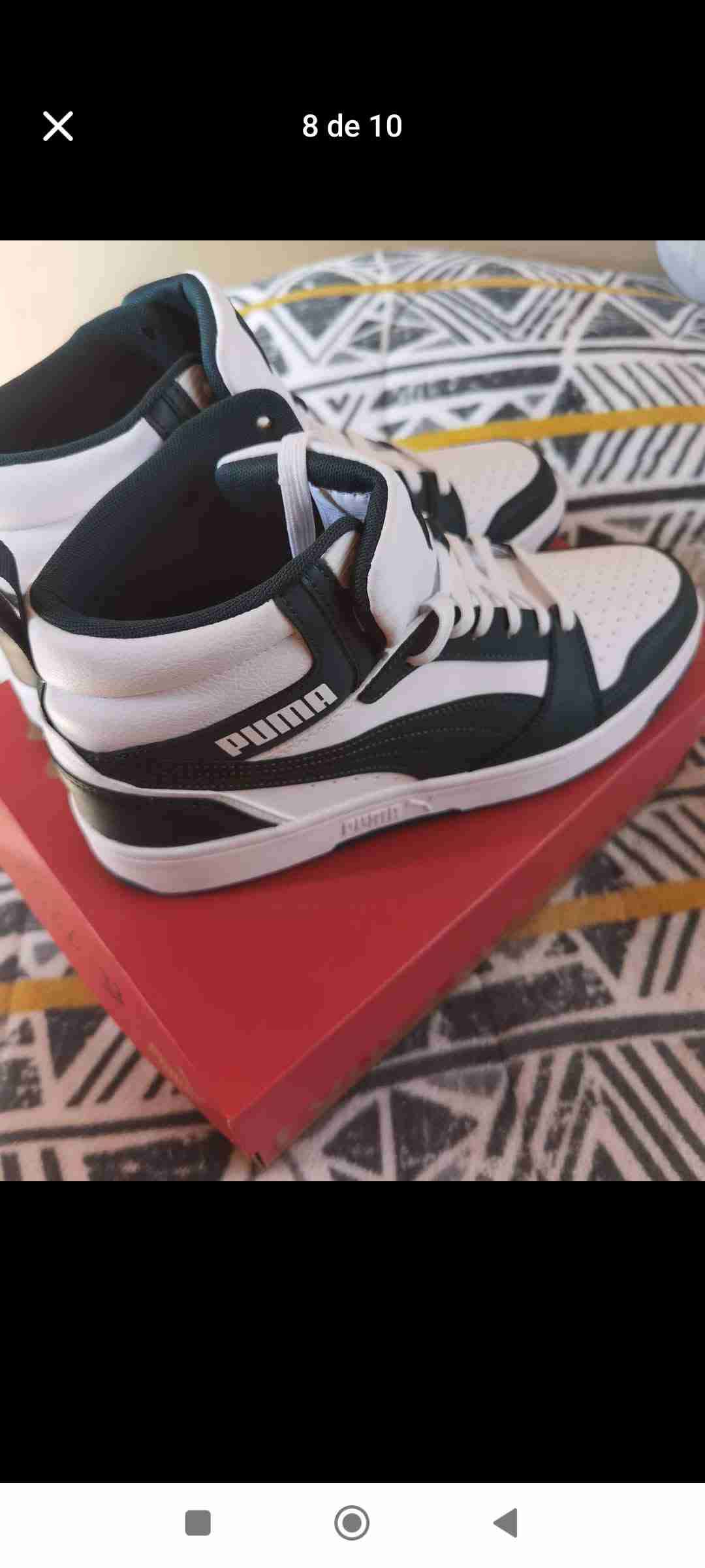 Zapatillas Puma blancas y verdes - miniatura 2