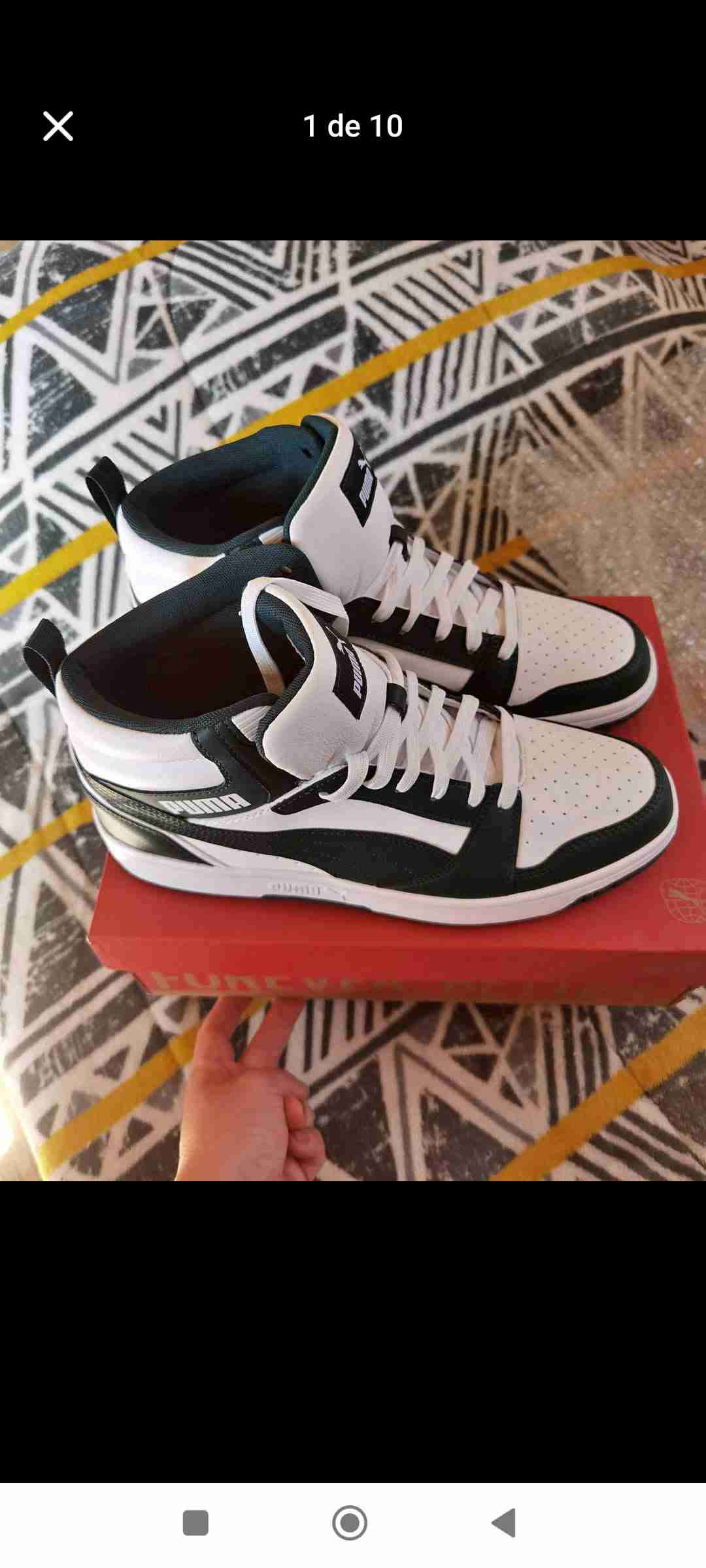 Zapatillas Puma blancas y verdes - miniatura 5