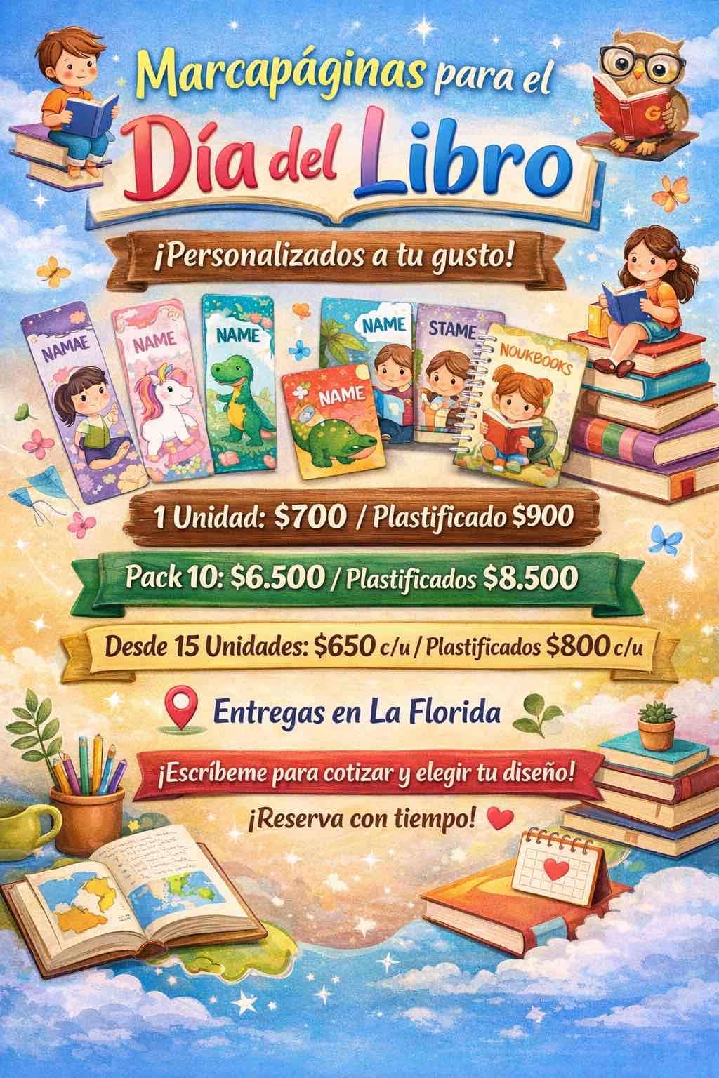 Marcapáginas personalizados Día del Libro - miniatura 1