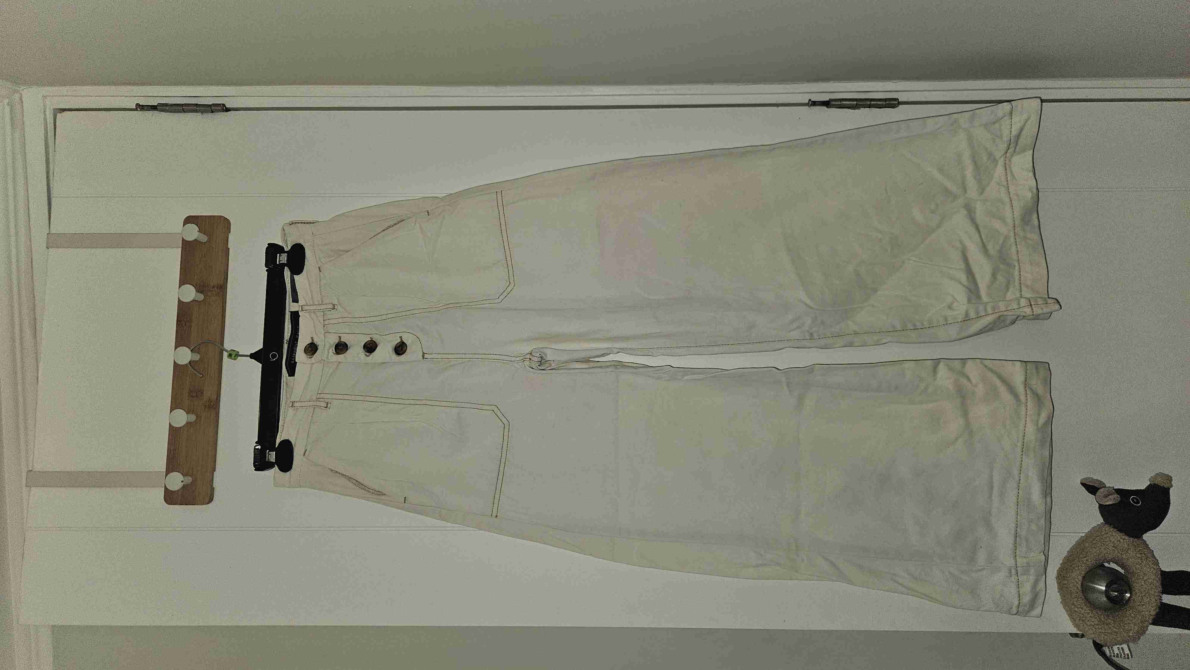 Pantalones anchos blancos - miniatura 1