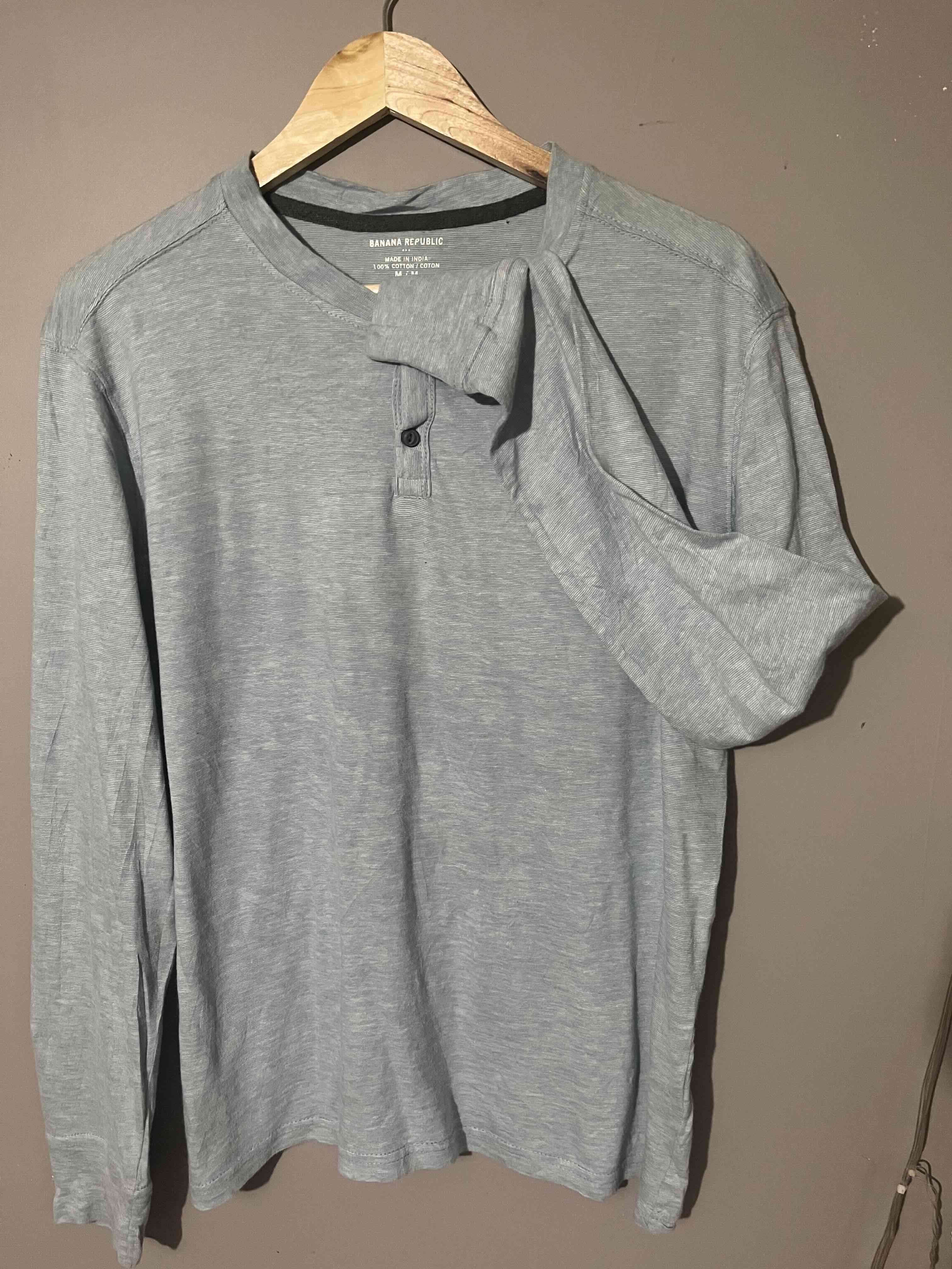 Polera gris manga larga - miniatura 3