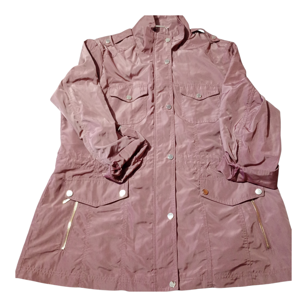 Chaqueta rosada con bolsillos - miniatura 1