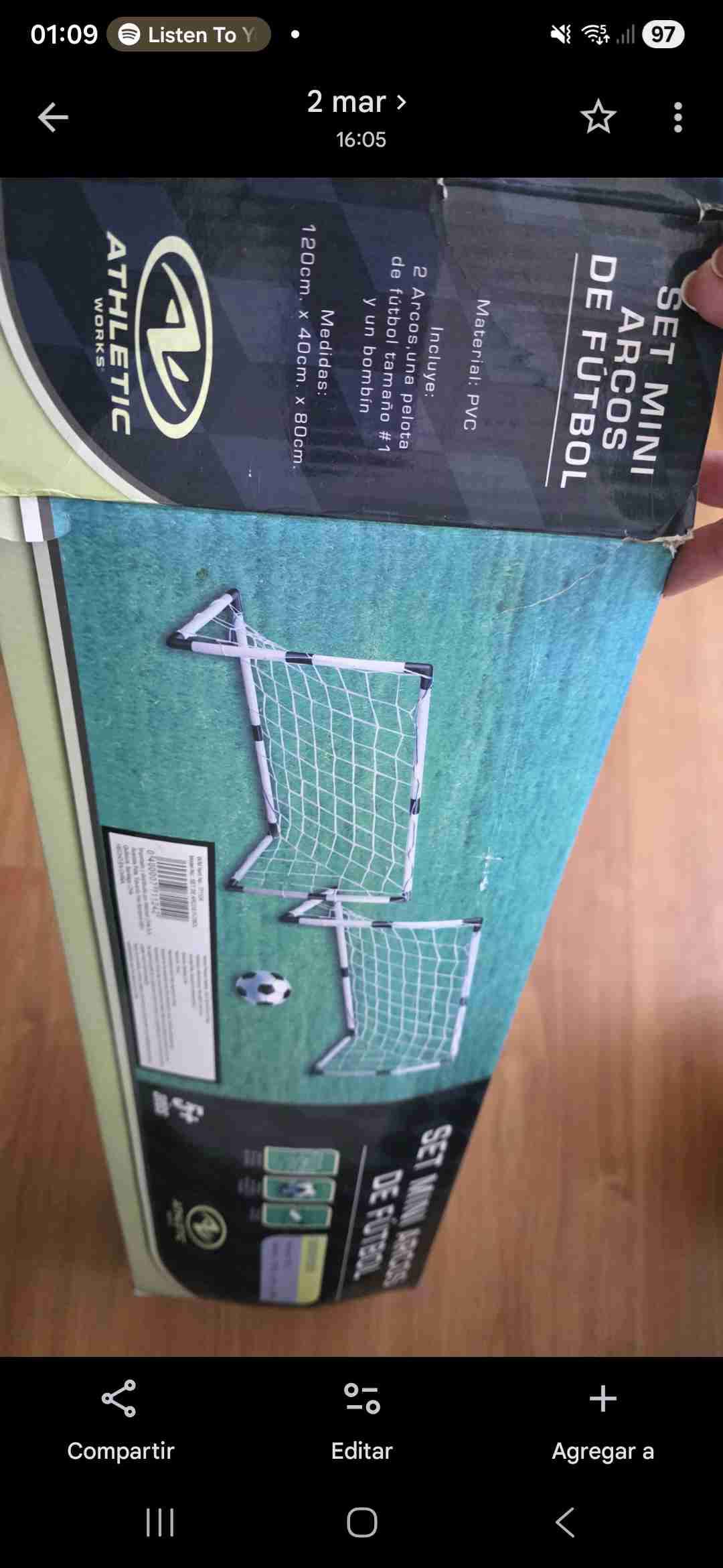 Set Mini Arcos de Fútbol Athletic