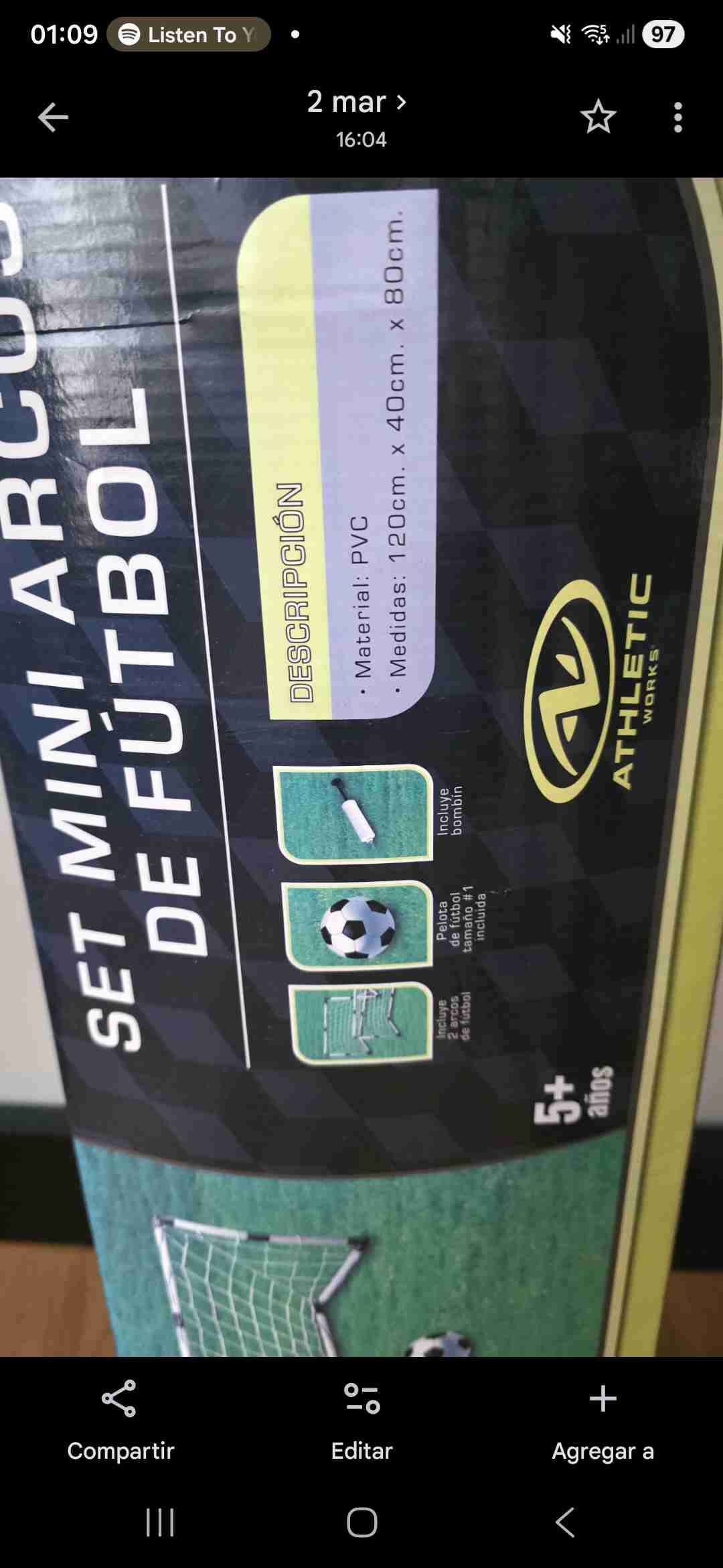 Set Mini Arcos de Fútbol Athletic - miniatura 2