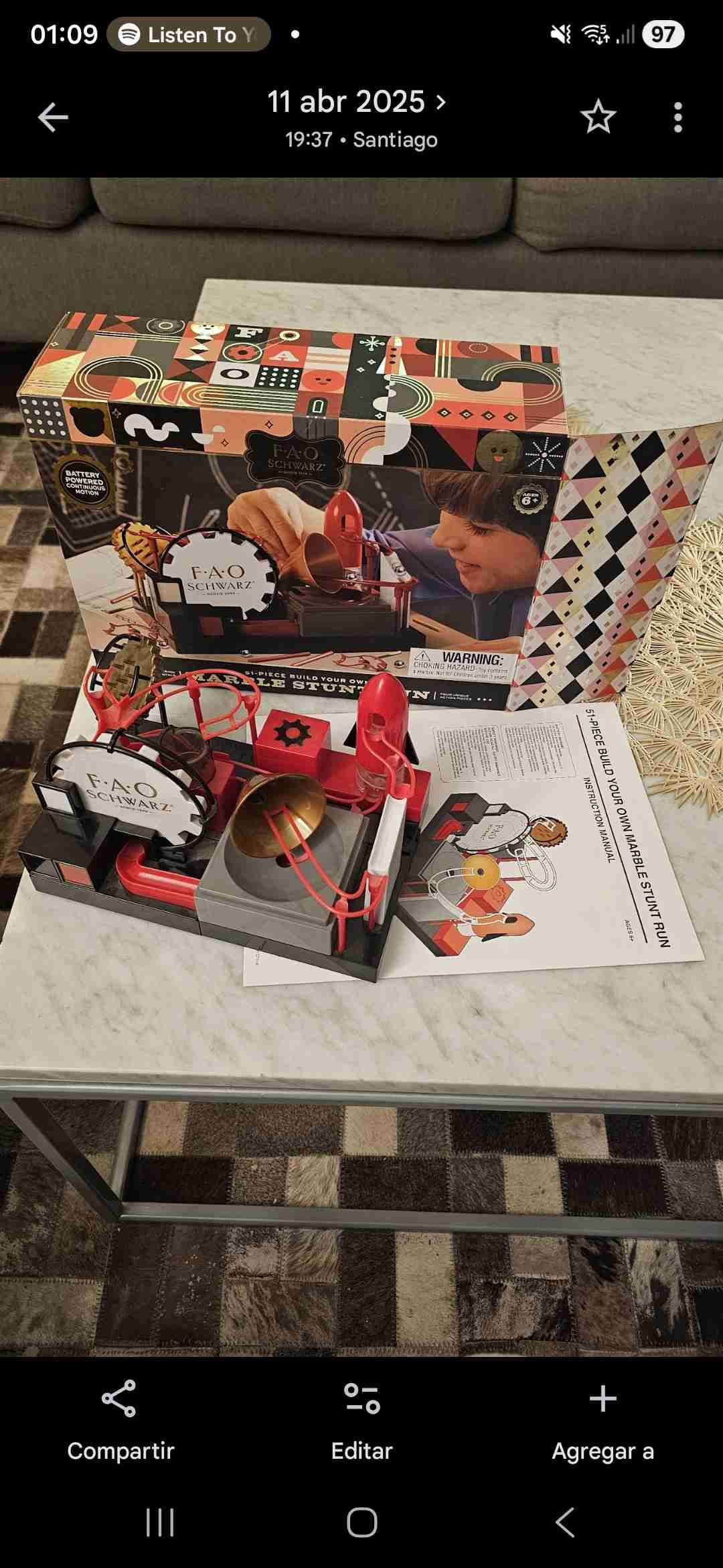 Juego de canicas FAO Schwarz - miniatura 2