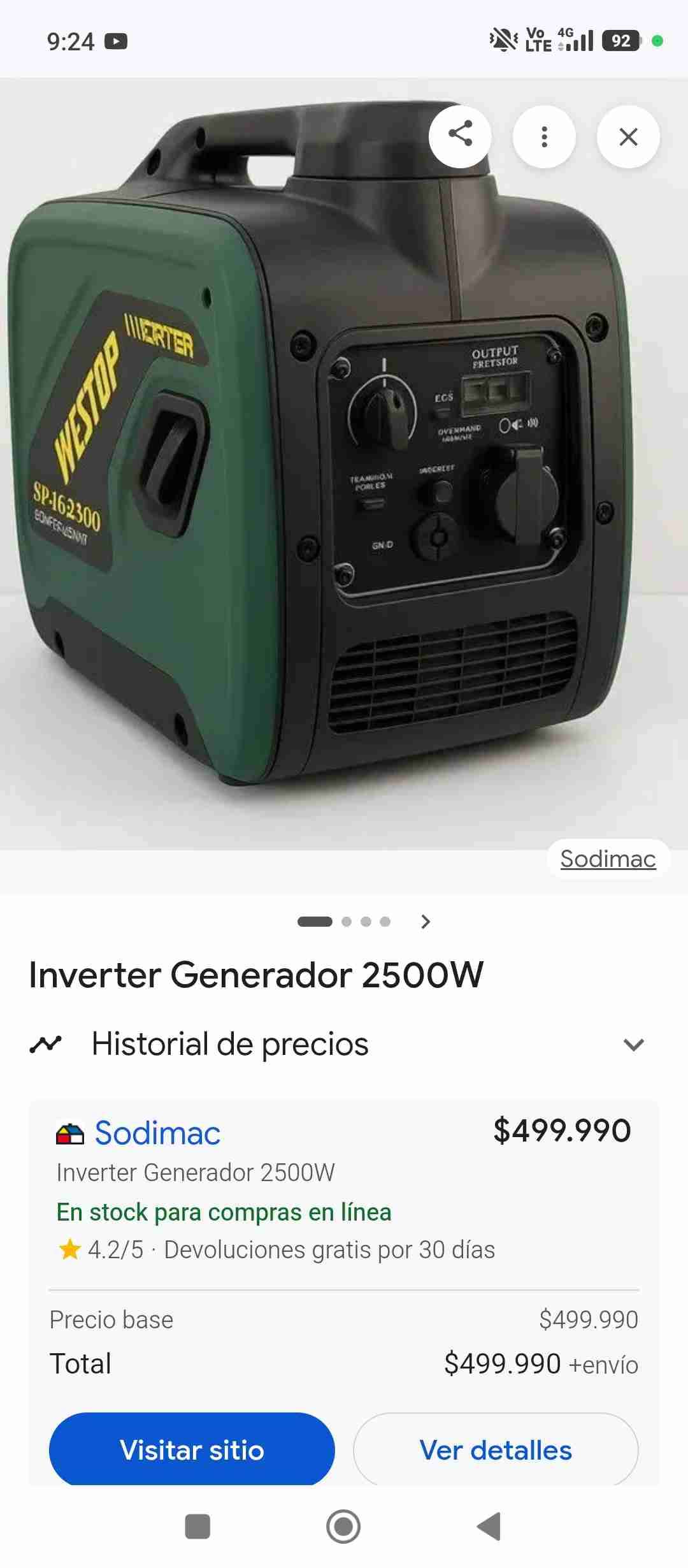 Generador eléctrico silente Brightop - miniatura 2