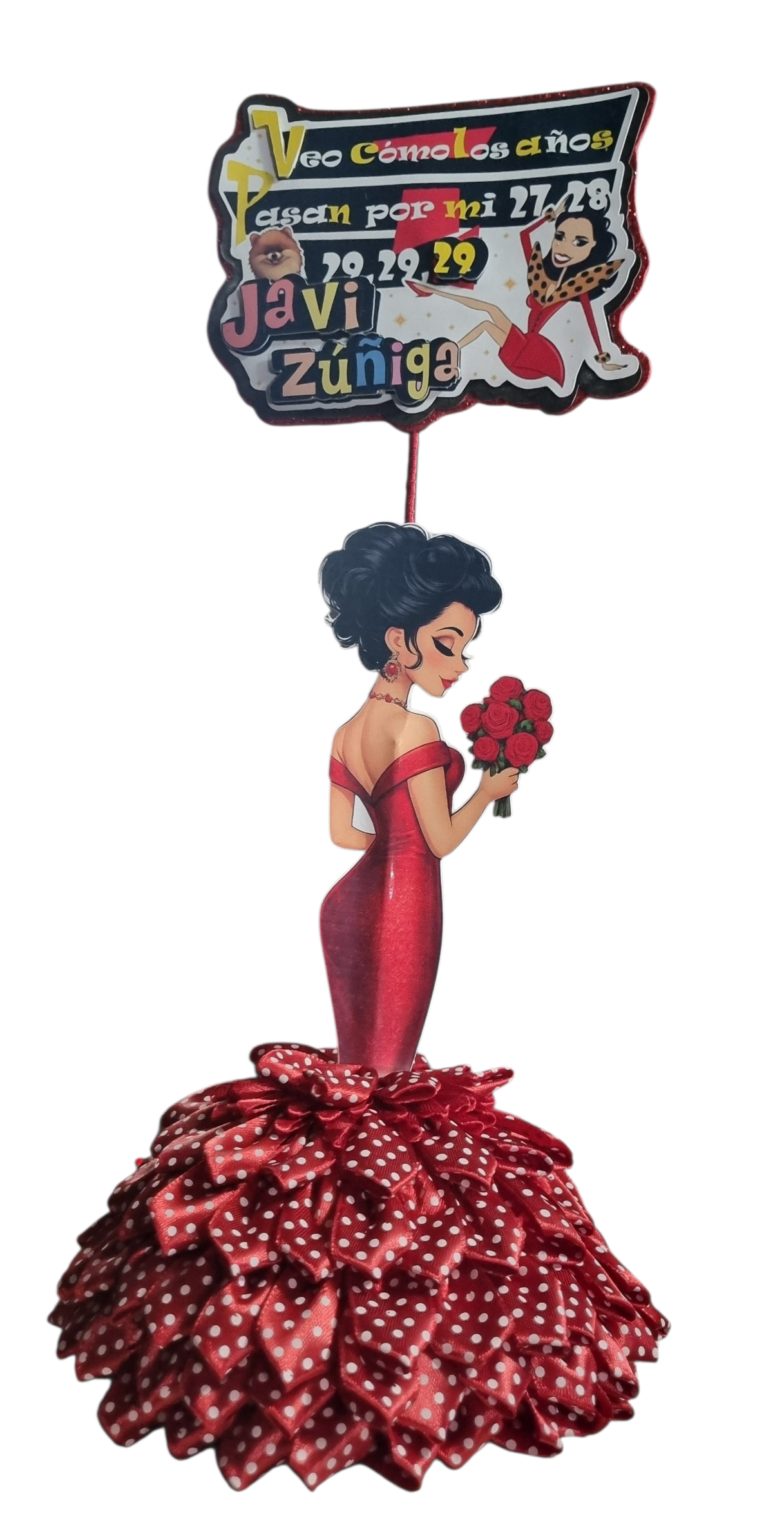 Cake topper personalizado cumpleaños - miniatura 2