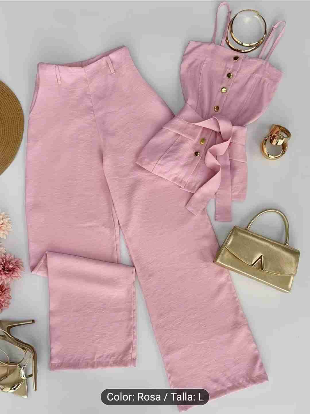 Conjunto rosa de dos piezas