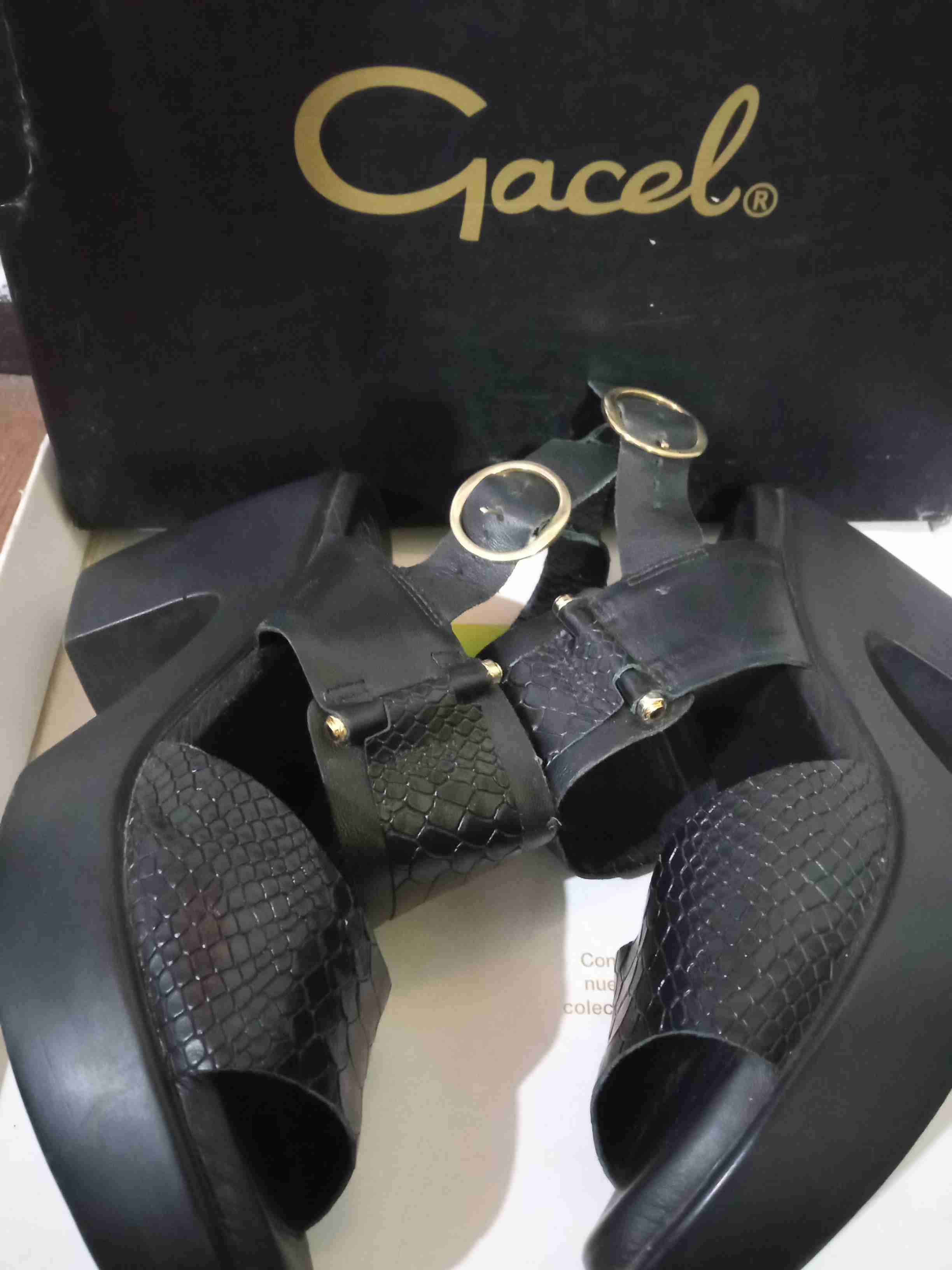 Chalas de fiesta negras de plataforma - miniatura 2