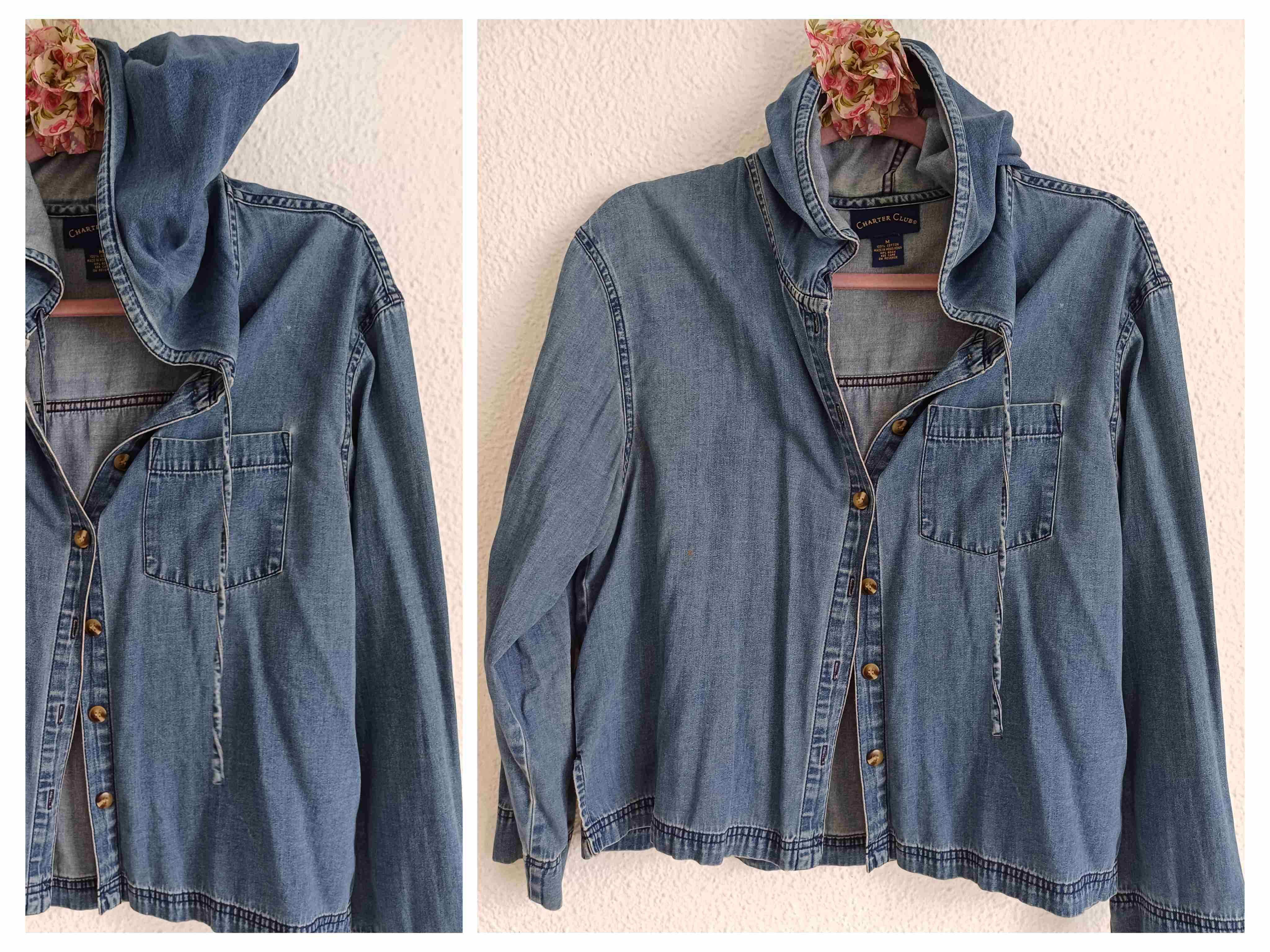 Chaqueta de mezclilla azul