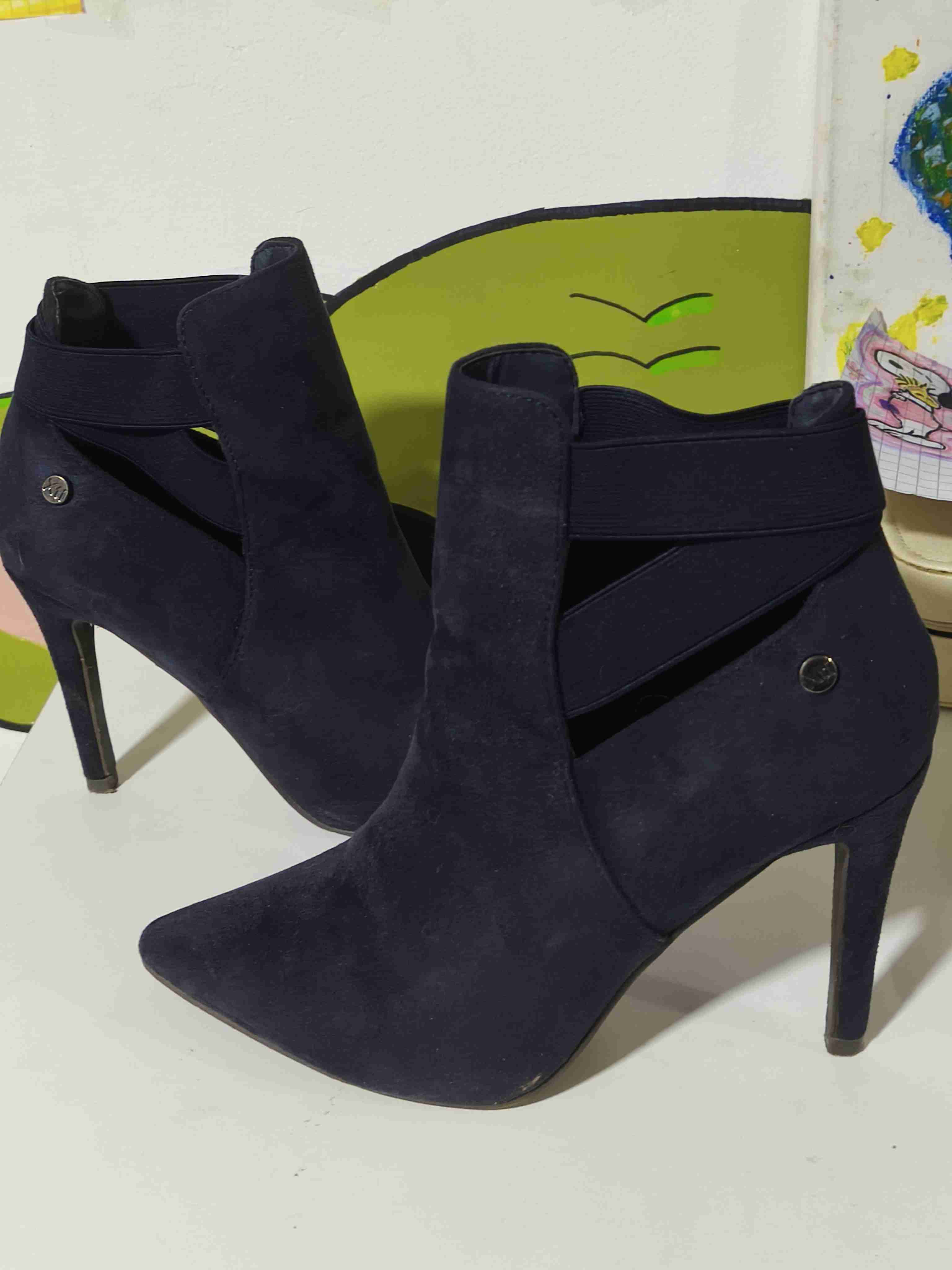 Botines de gamuza azul oscuro - miniatura 2