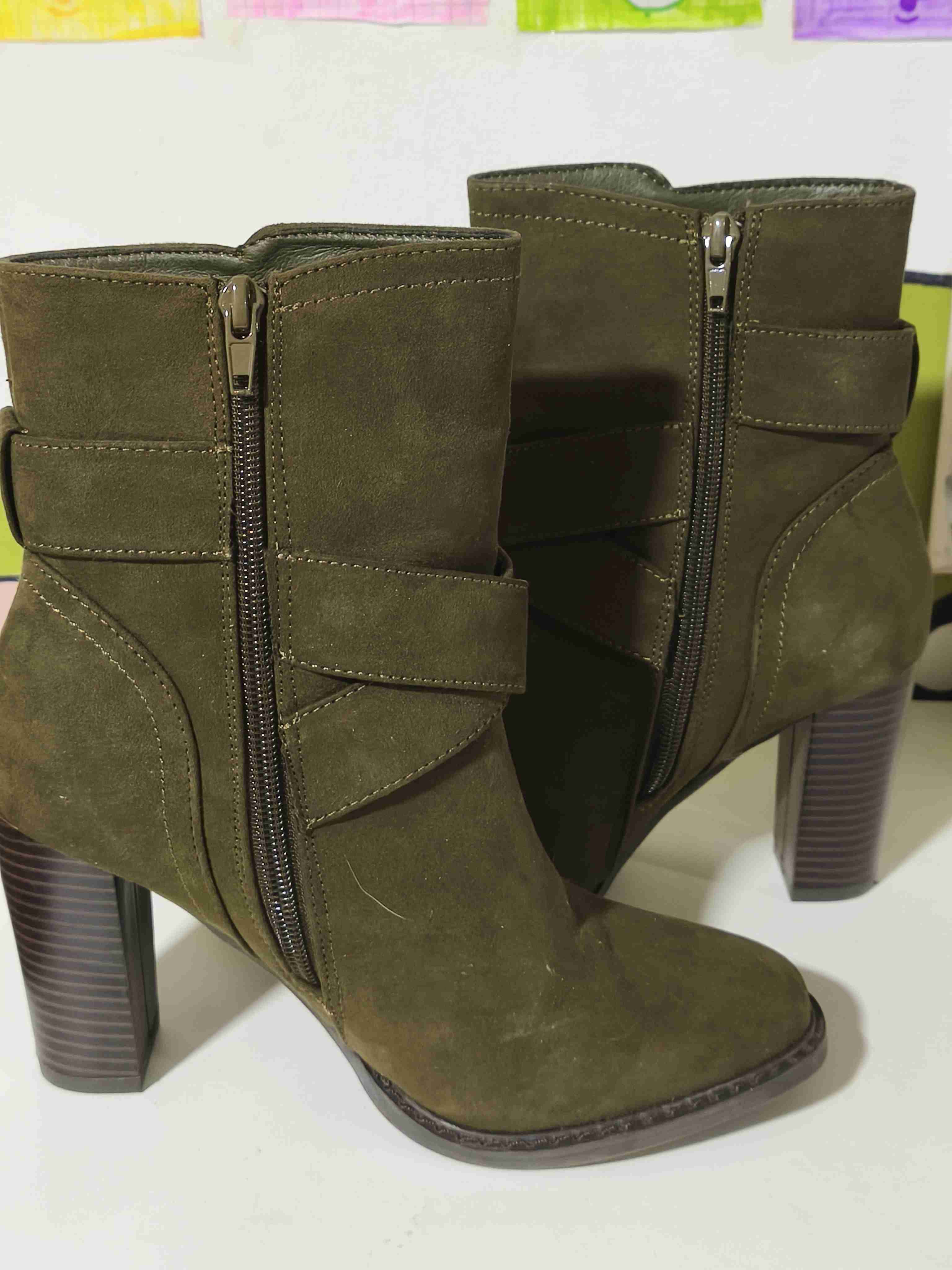 Botas de gamuza verde musgo - miniatura 3