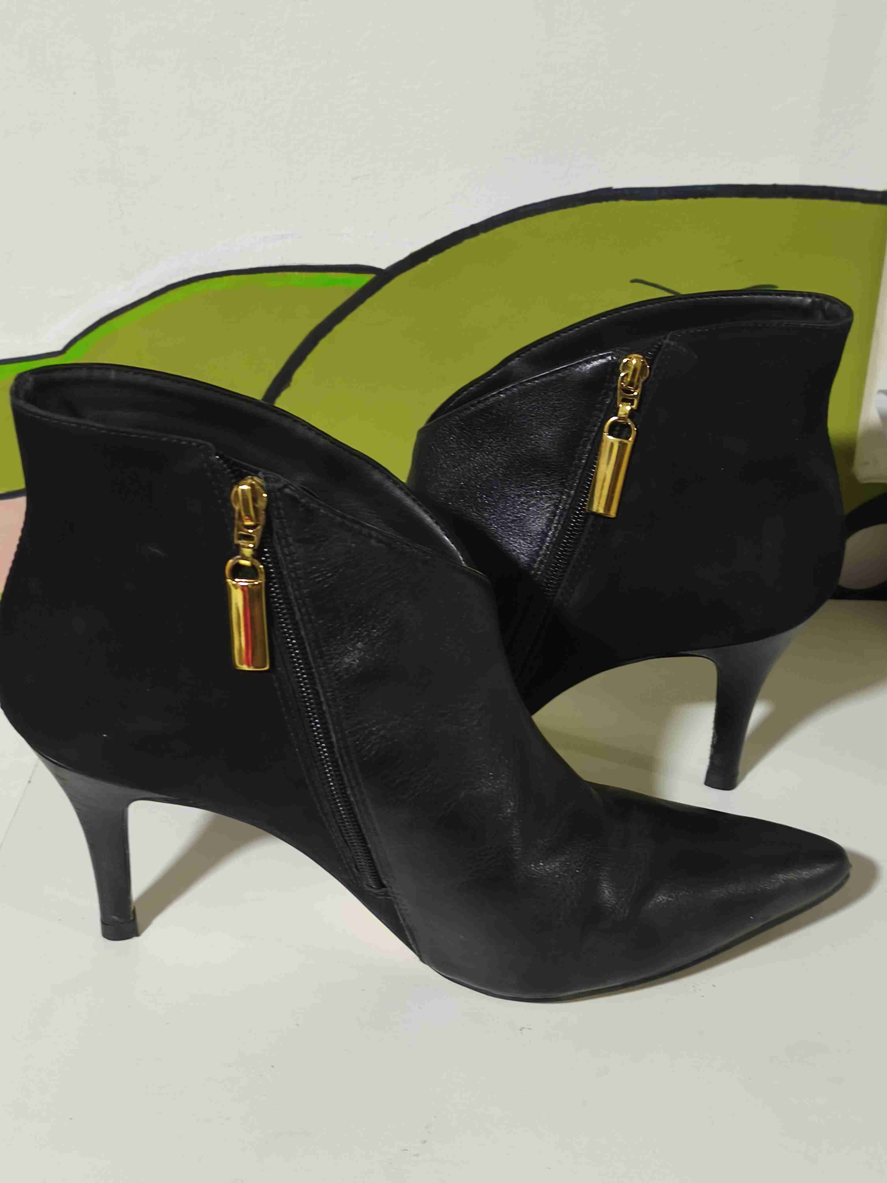 Botines de cuero negro - miniatura 3