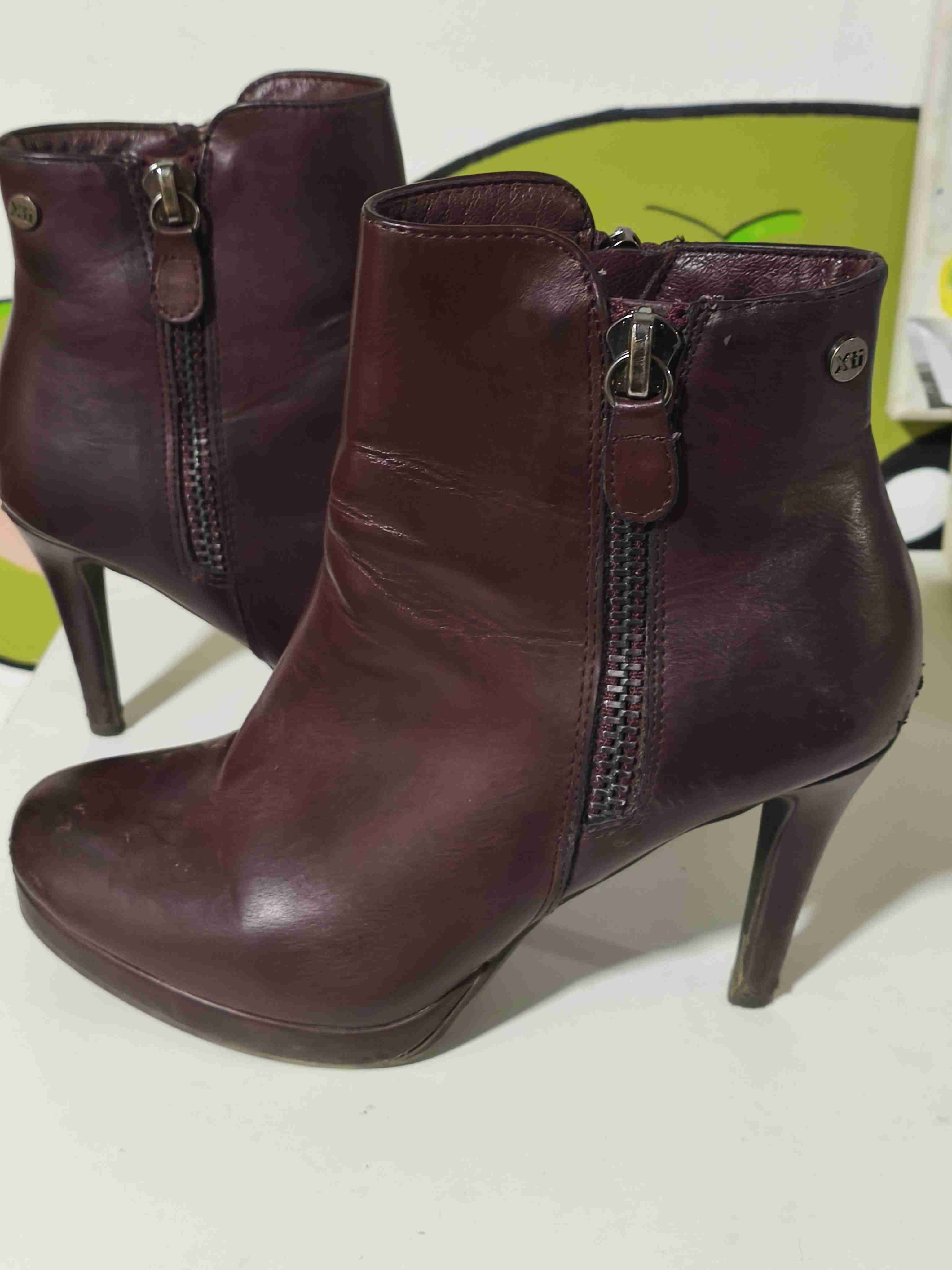 Botines de cuero marrón - miniatura 2