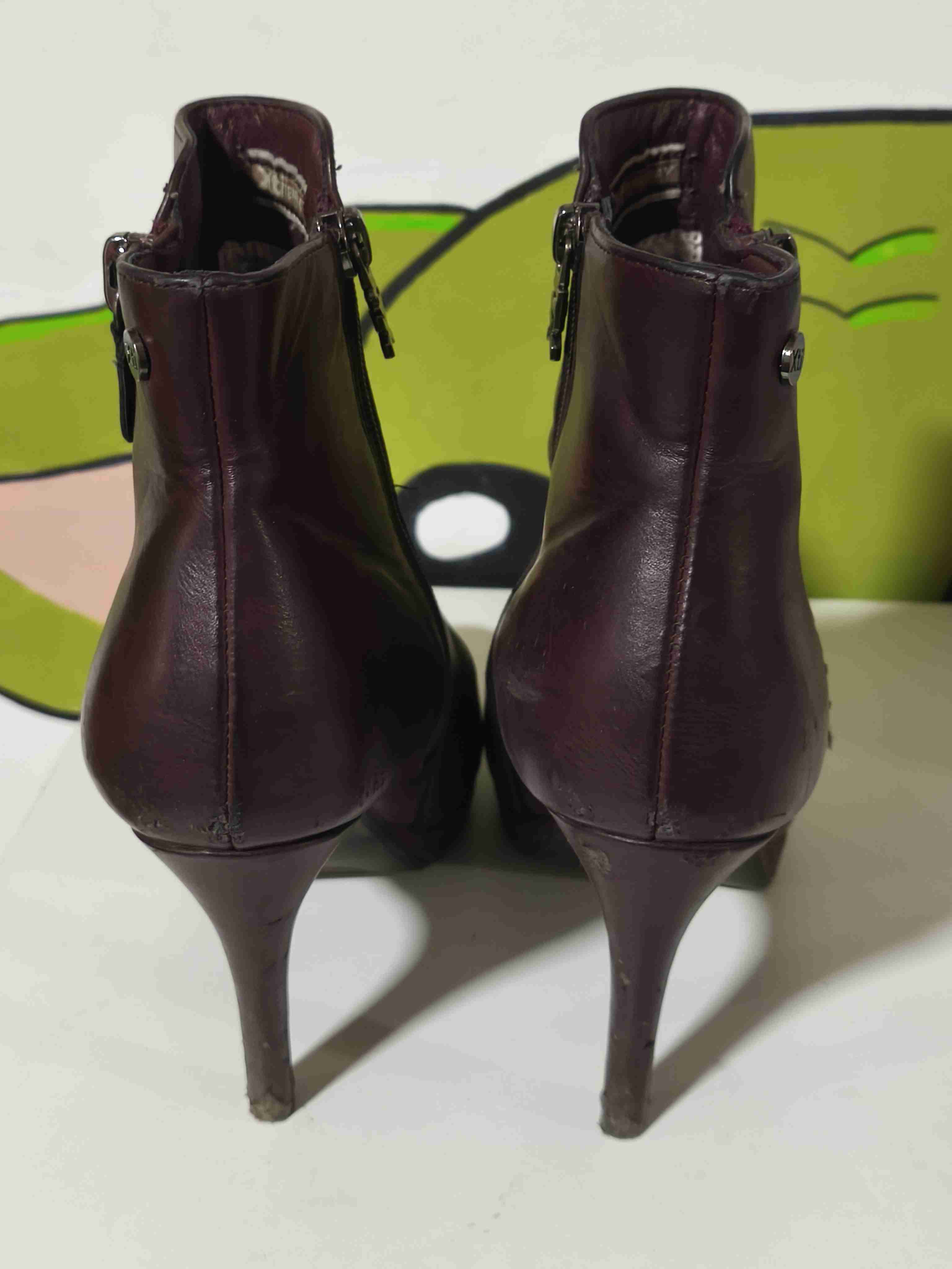 Botines de cuero marrón - miniatura 4