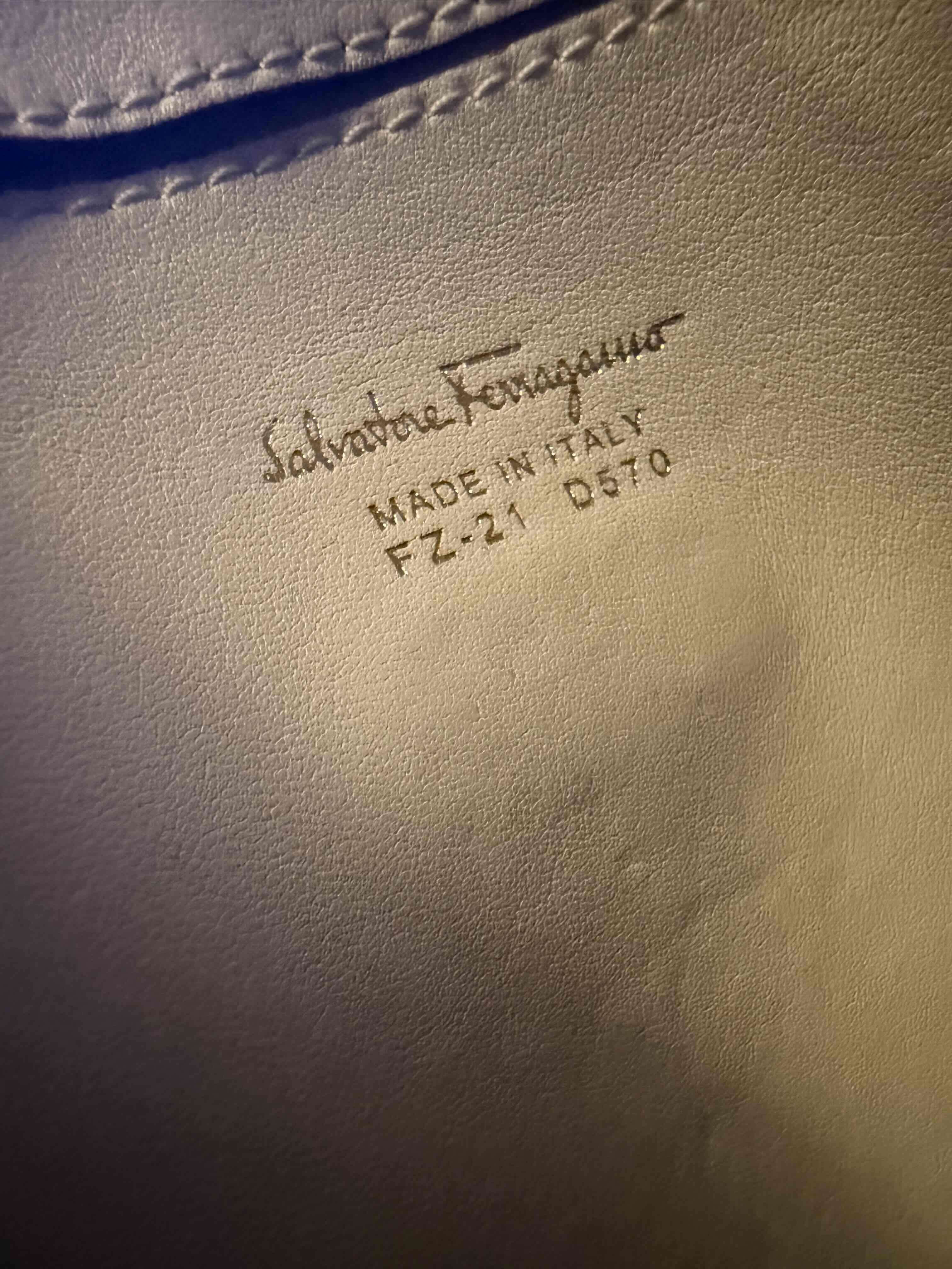 Bolso de cuero bicolor Salvatore Ferragamo - miniatura 3