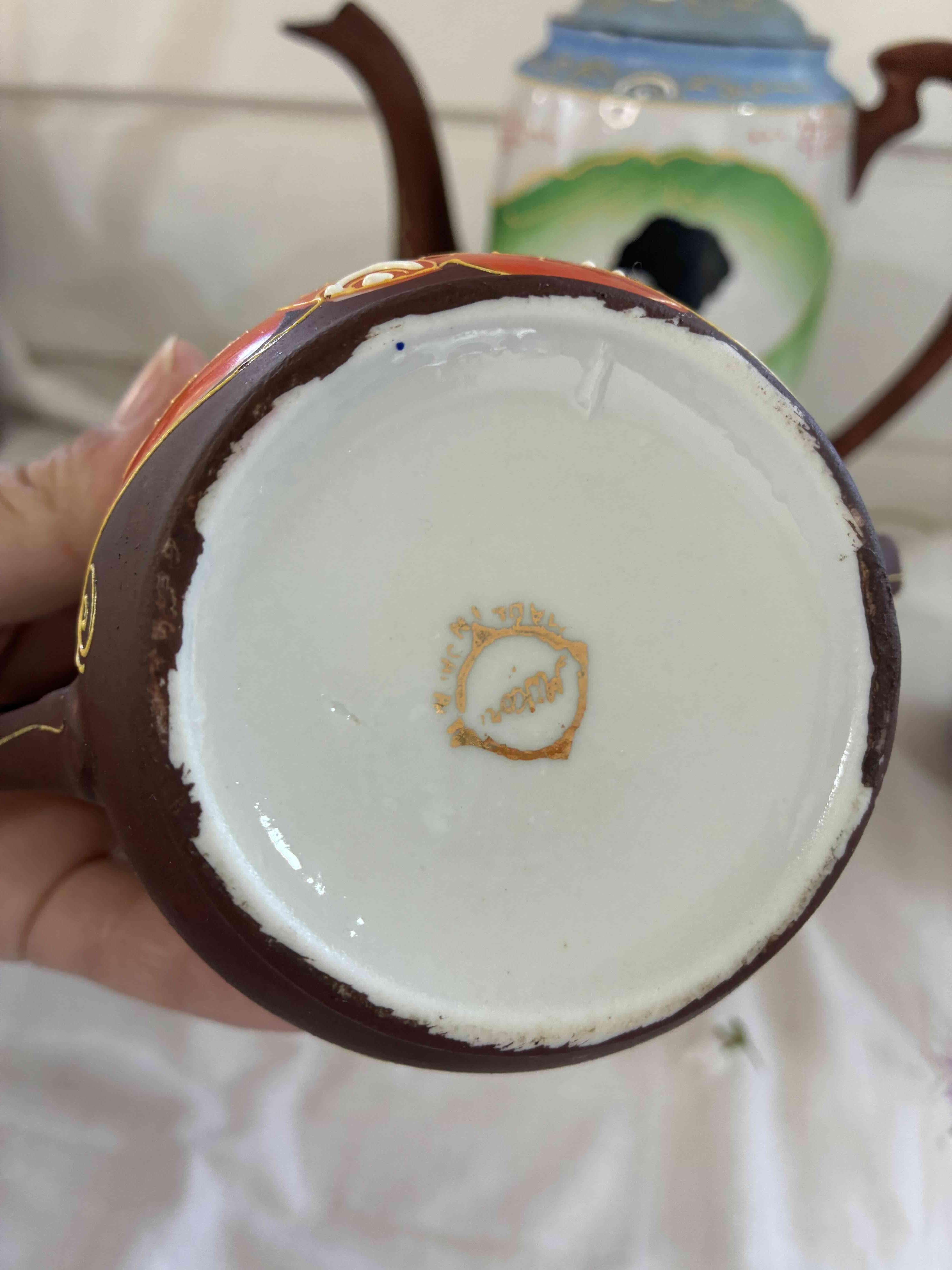 Taza de té japonesa pintada a mano - miniatura 5