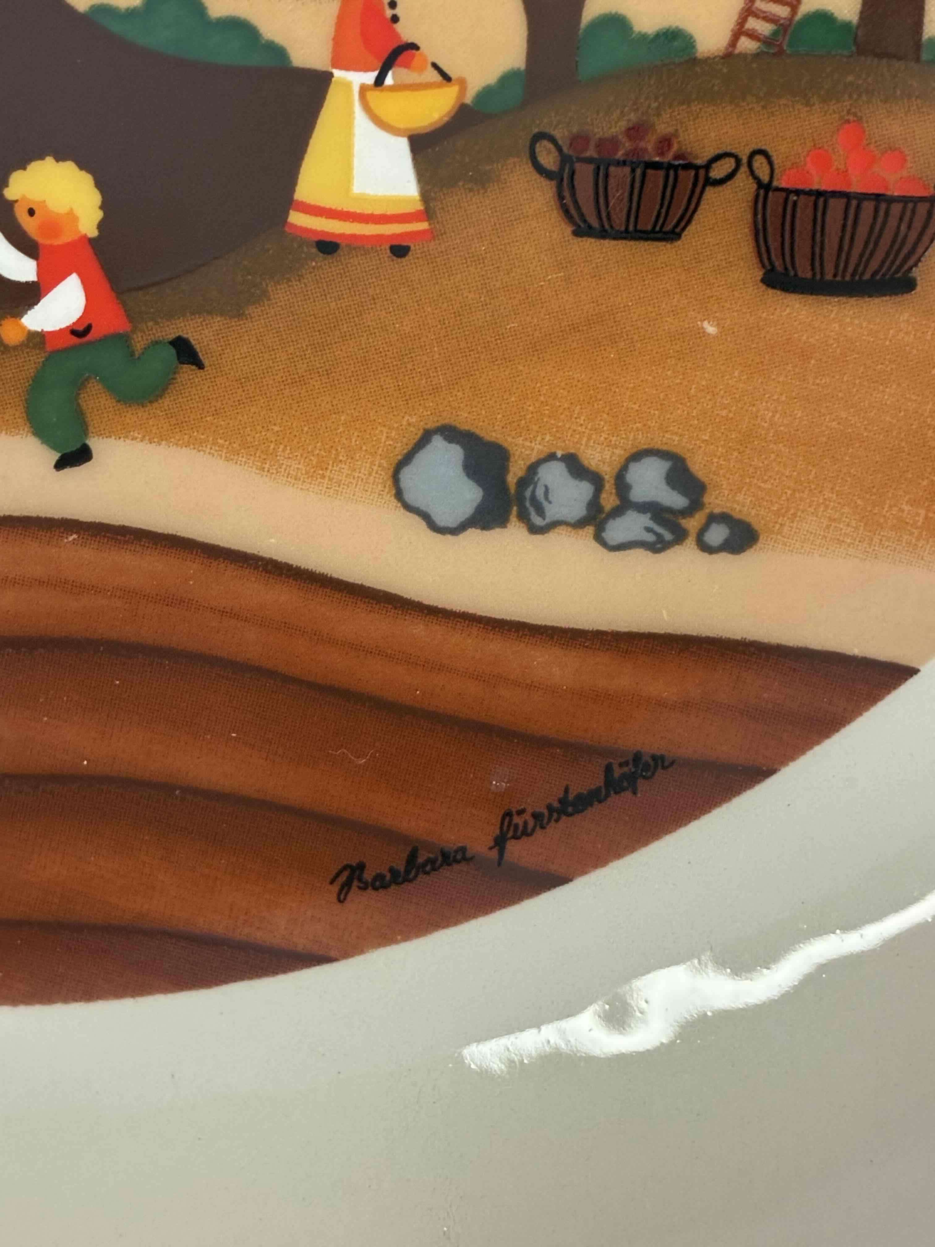 Plato decorativo pintado a mano - miniatura 2