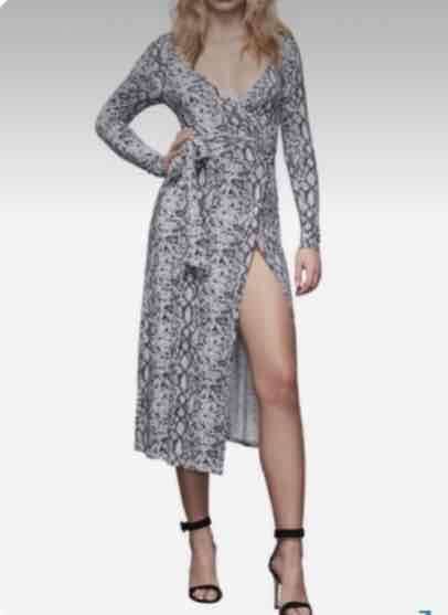 Vestido de animal print elegante - miniatura 4