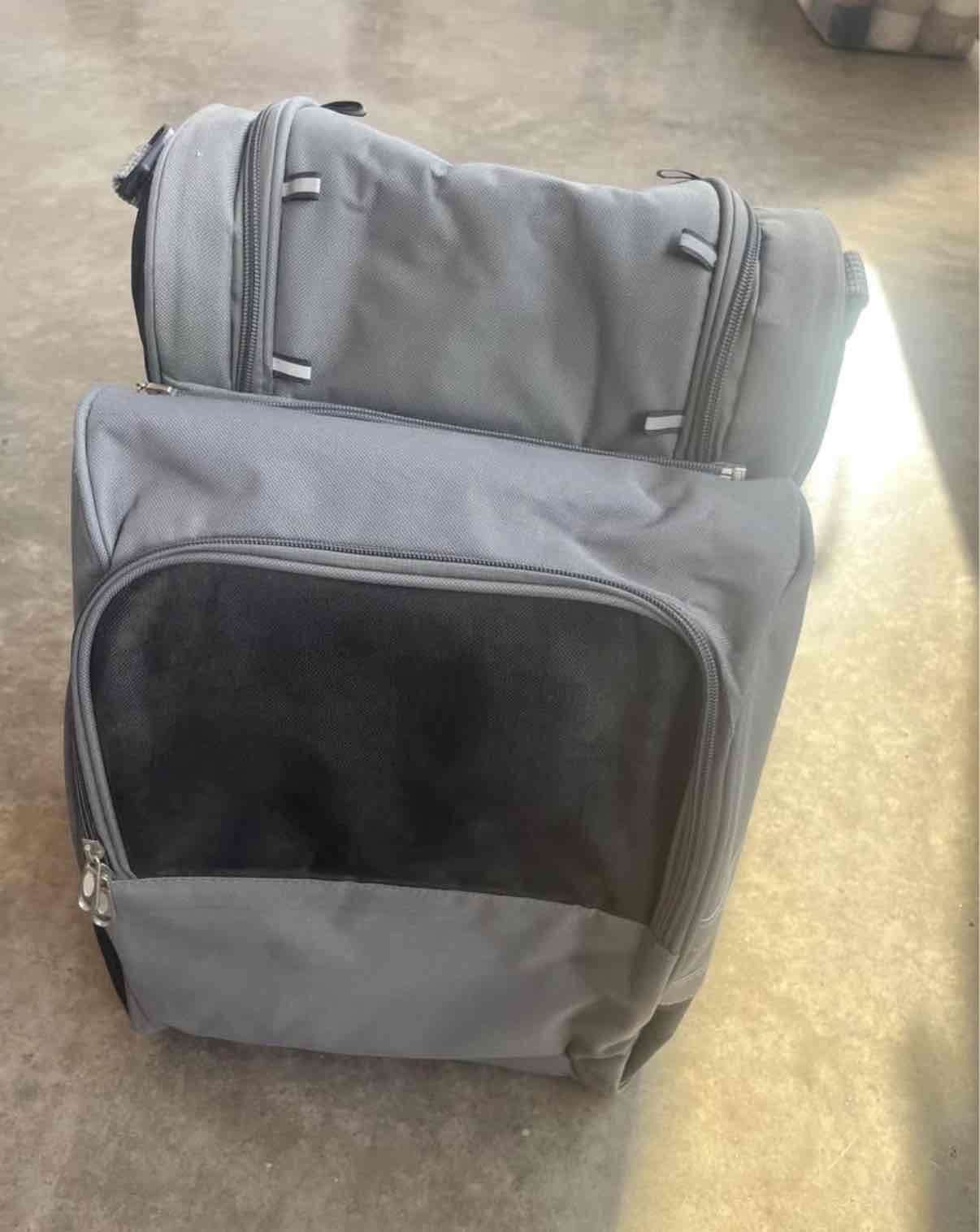 Alforja de bicicleta gris multiusos - miniatura 2