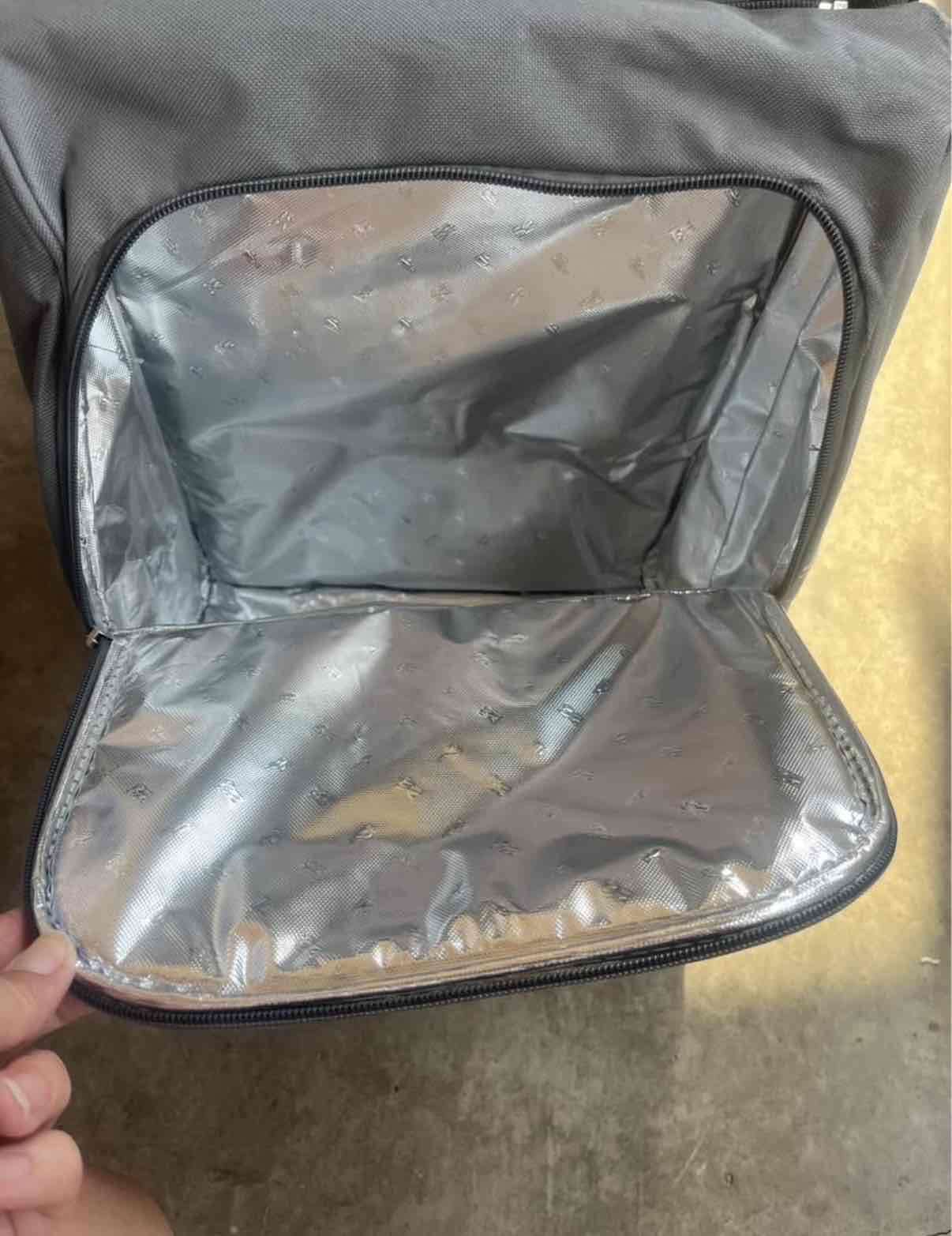 Alforja de bicicleta gris multiusos - miniatura 3