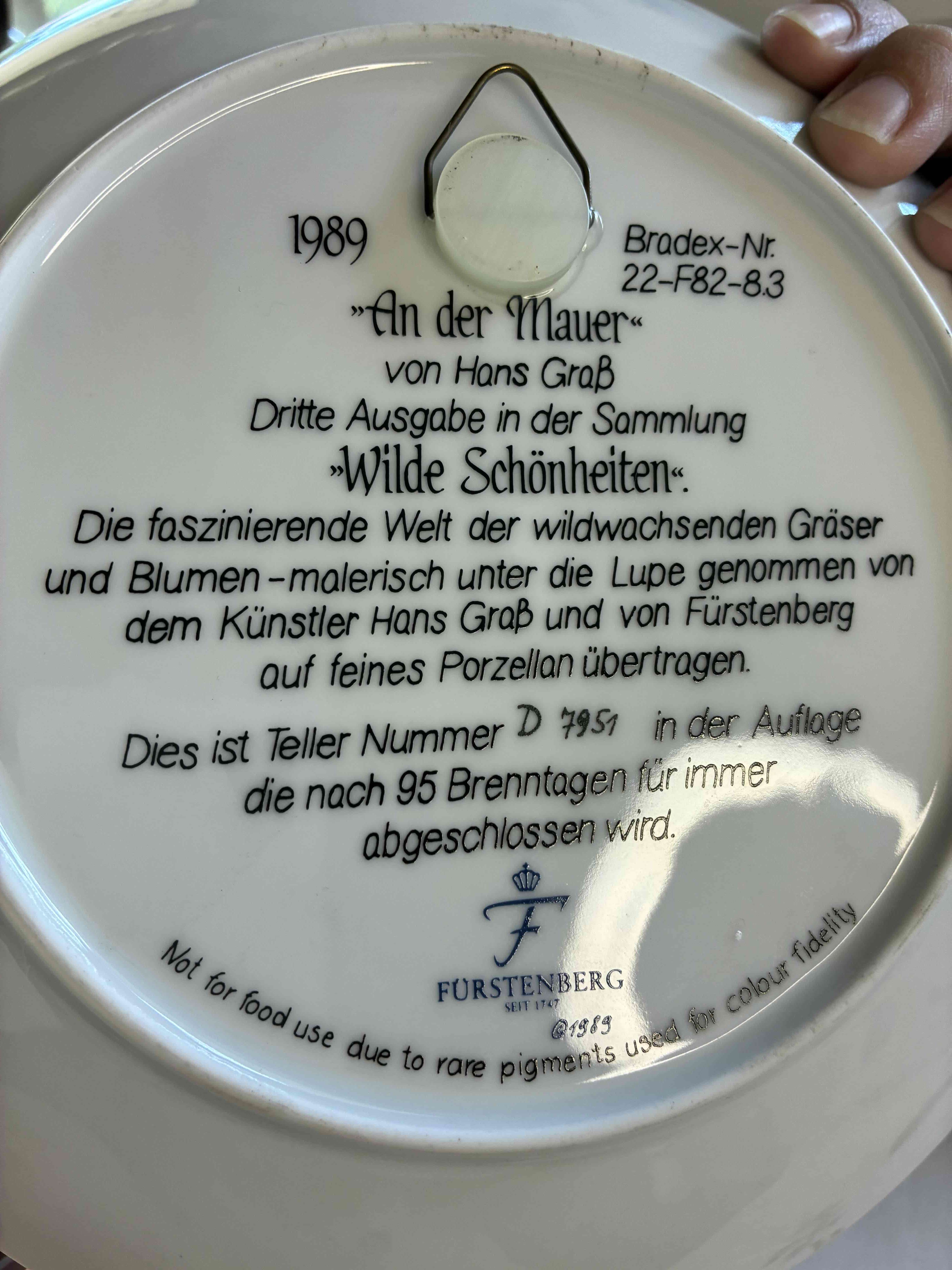 Plato decorativo sello Alemán - miniatura 2