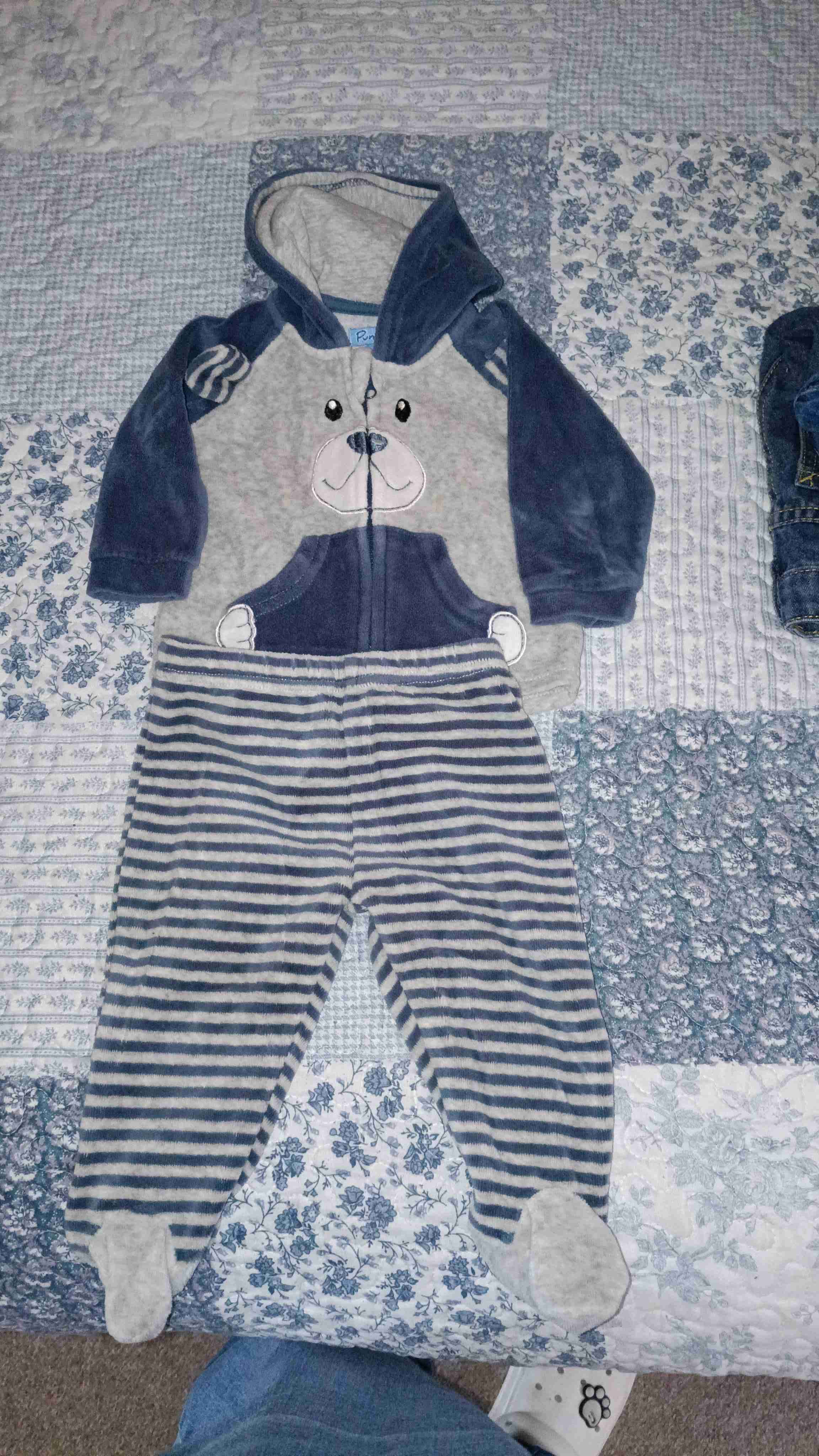 Enterito bebé estampado cebra - miniatura 2