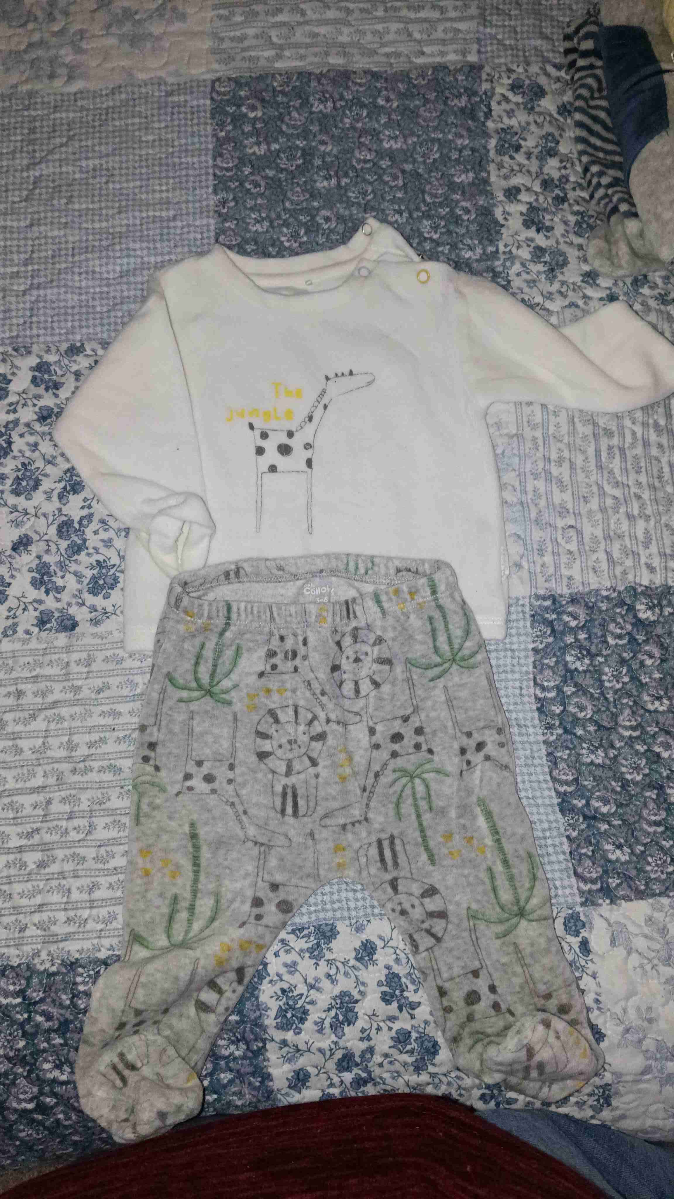 Enterito bebé estampado cebra - miniatura 3