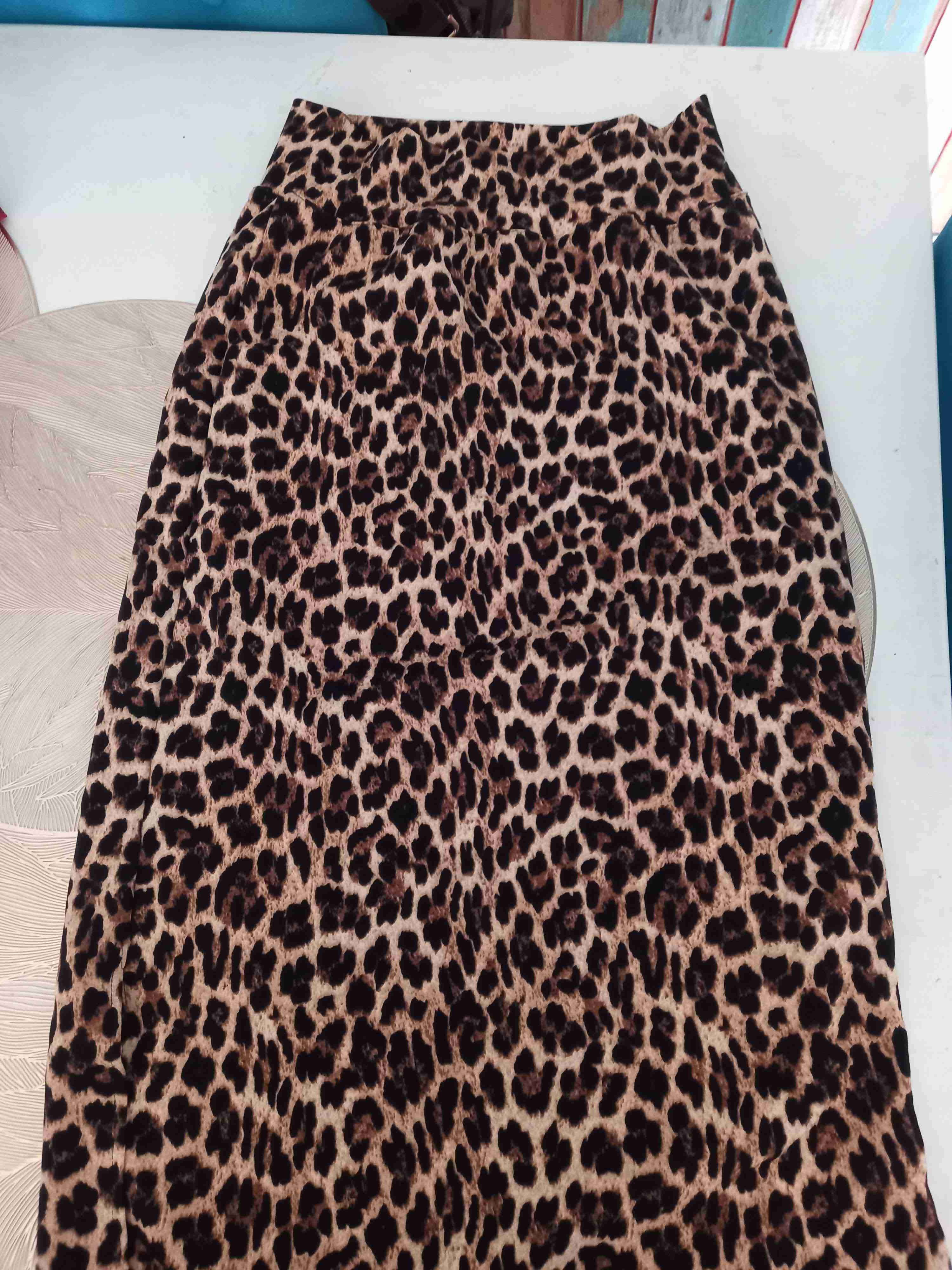 Falda animal print mujer