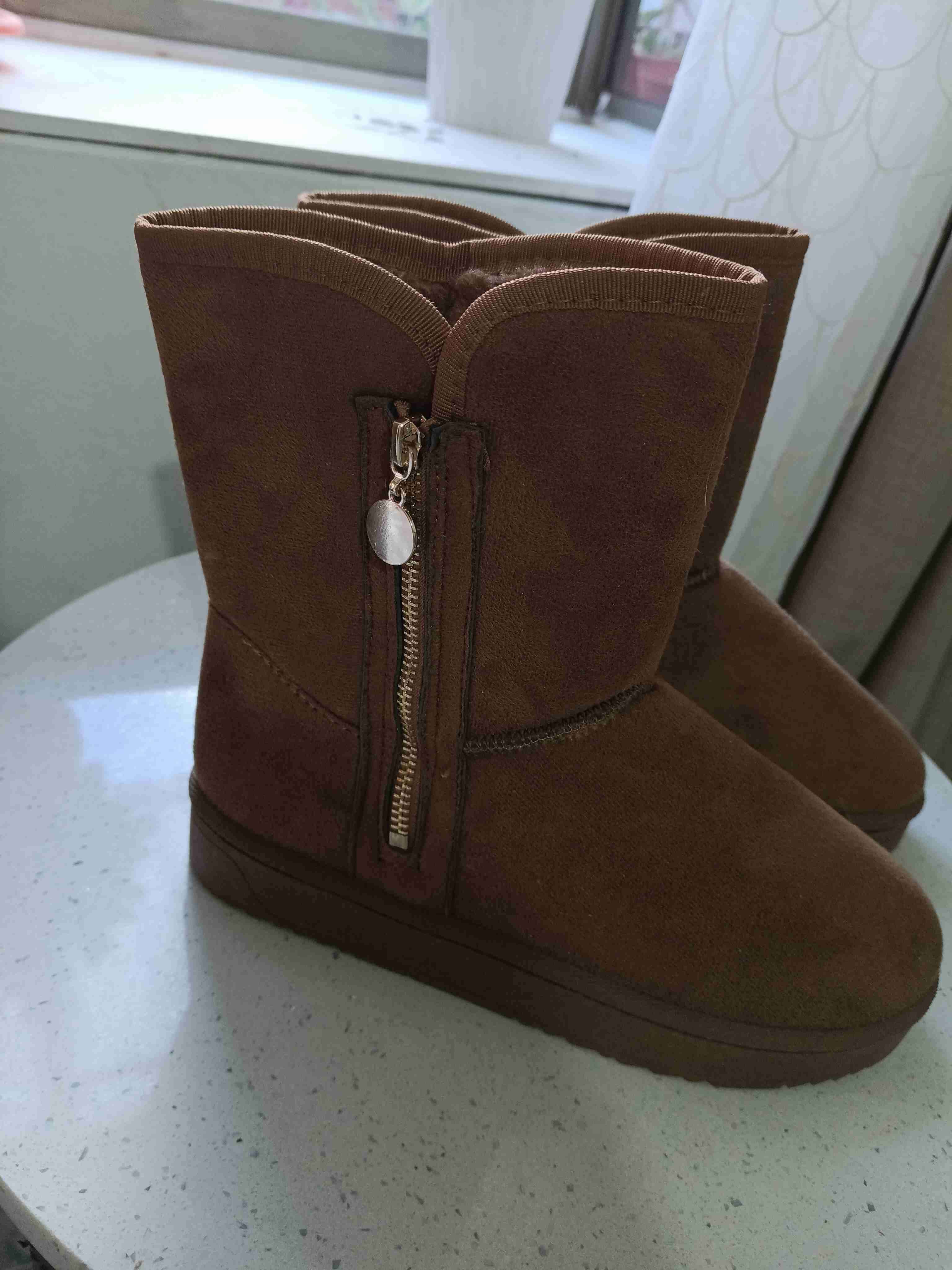 Botas marrones con cremallera - miniatura 2