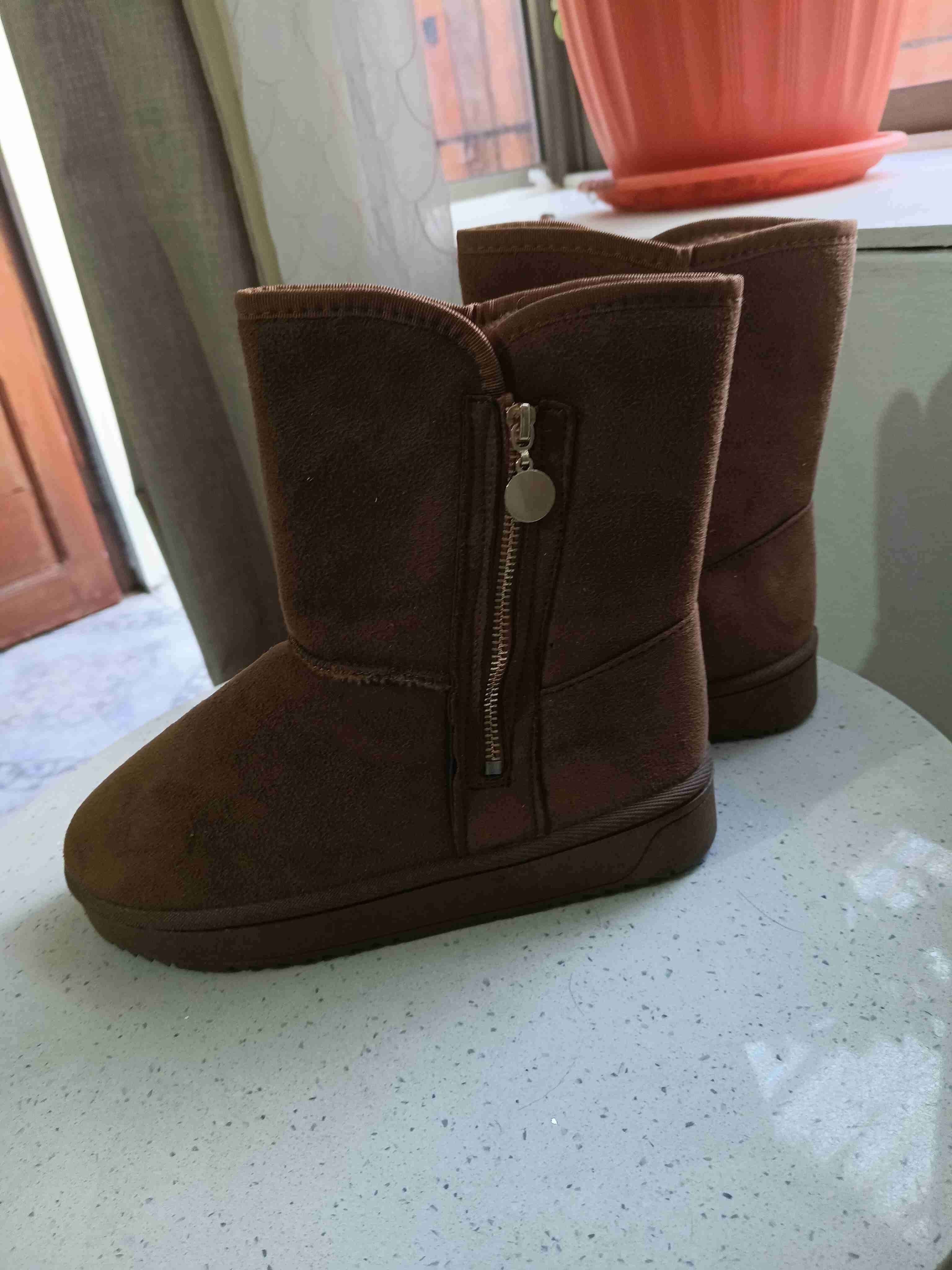 Botas marrones con cremallera - miniatura 3